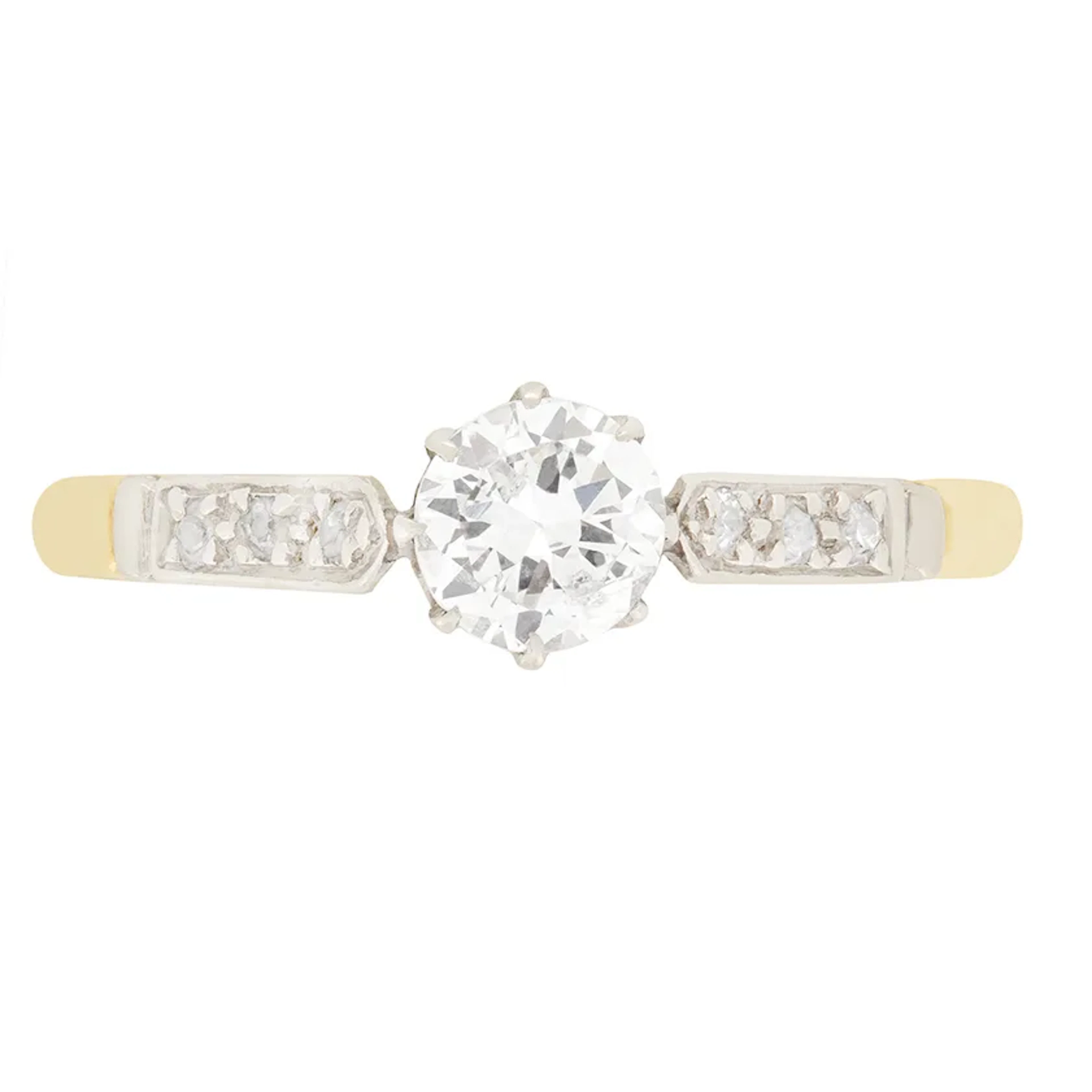 Art Deco 0.50ct Diamond Solitaire Ring, c.1930s