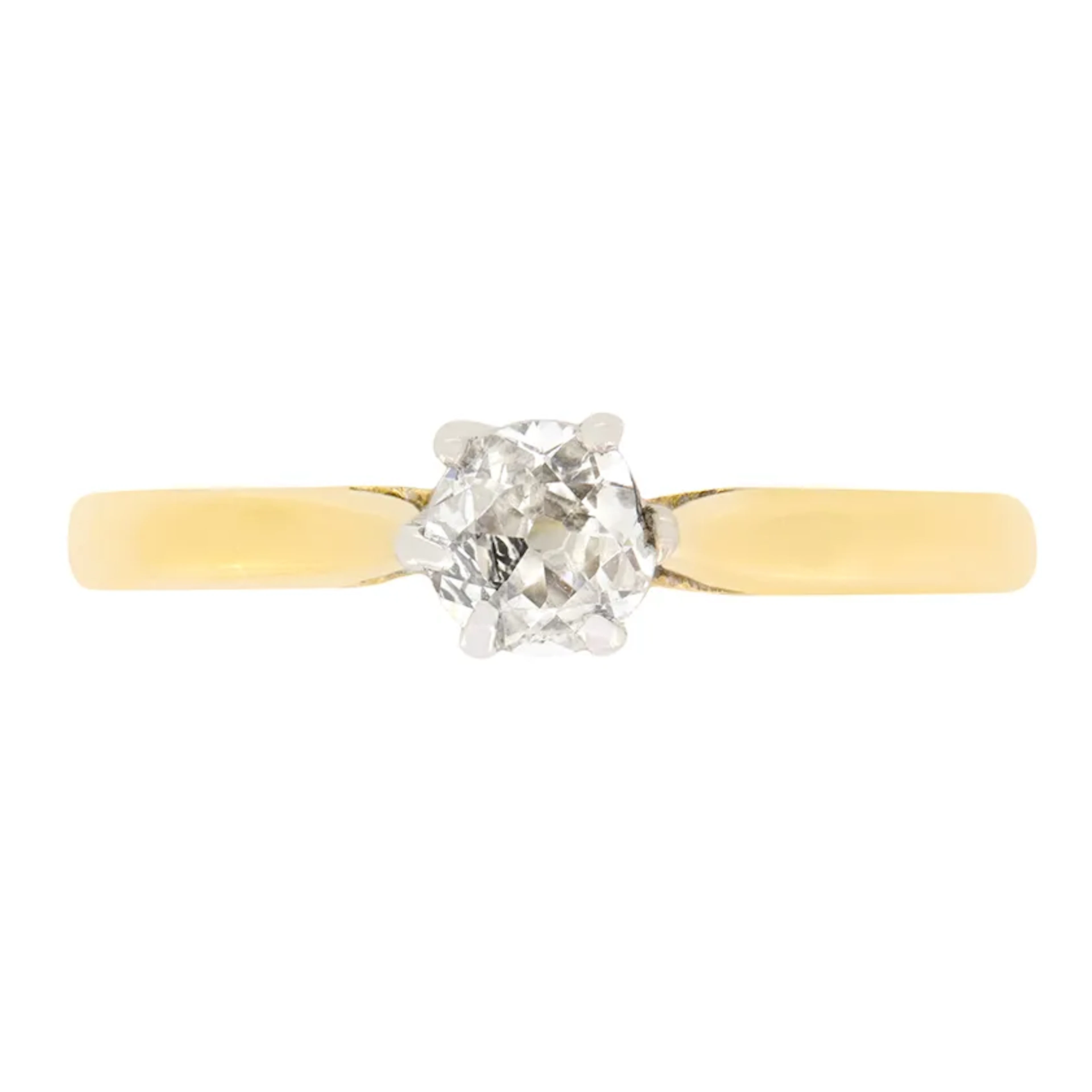 Edwardian 0.25ct Diamond Solitaire, c.1910s