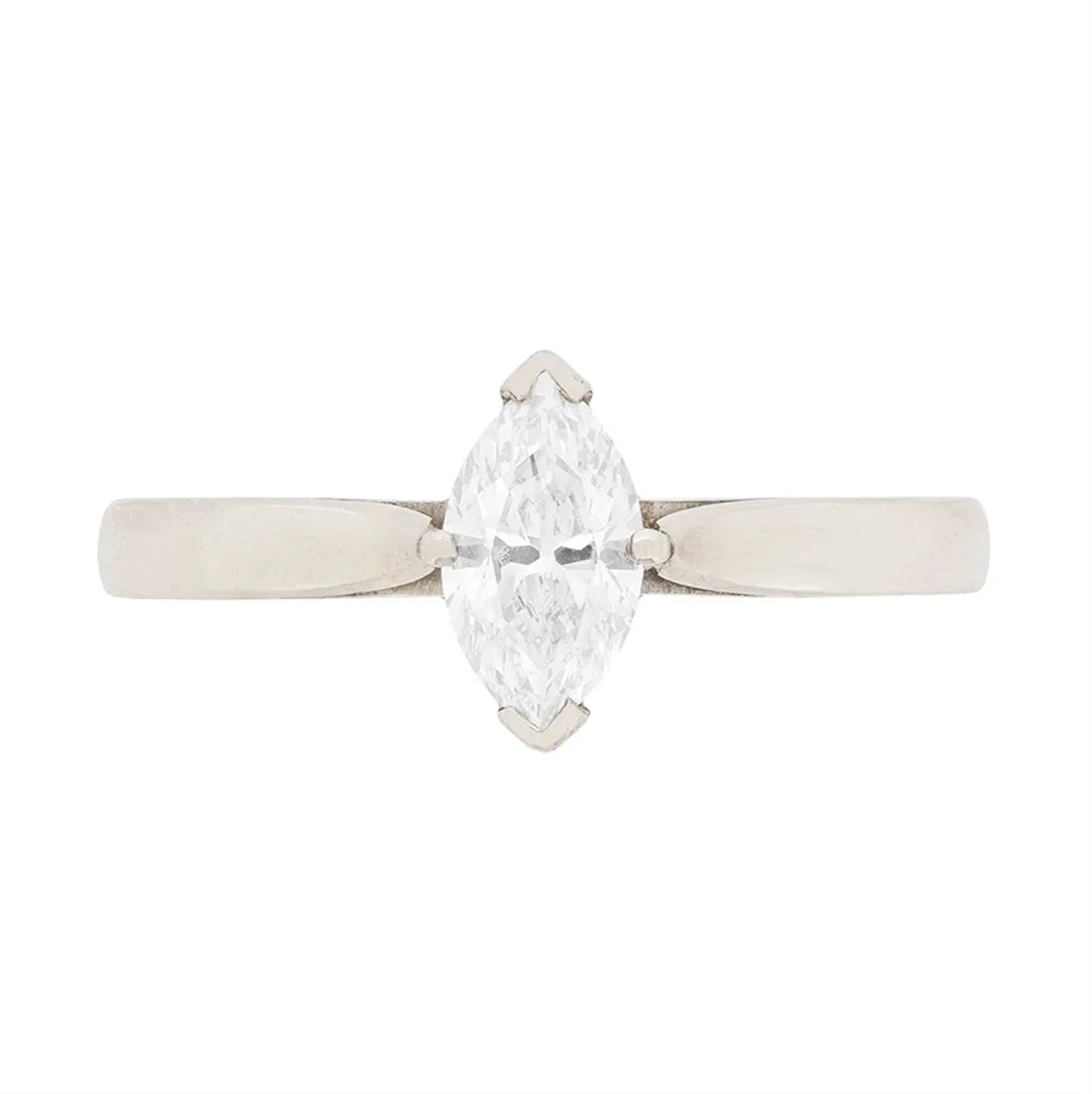 0.56ct Marquise Diamond Solitaire ring, HRD certified