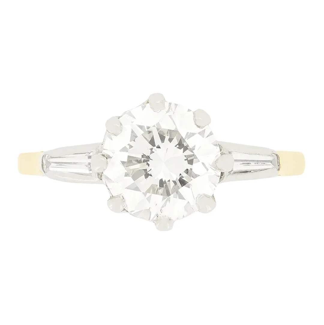 Vintage 2.00ct Diamond Solitaire Ring, c.1950s