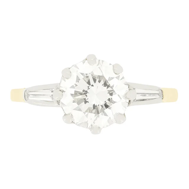 Vintage 2.00ct Diamond Solitaire Ring, c.1950s