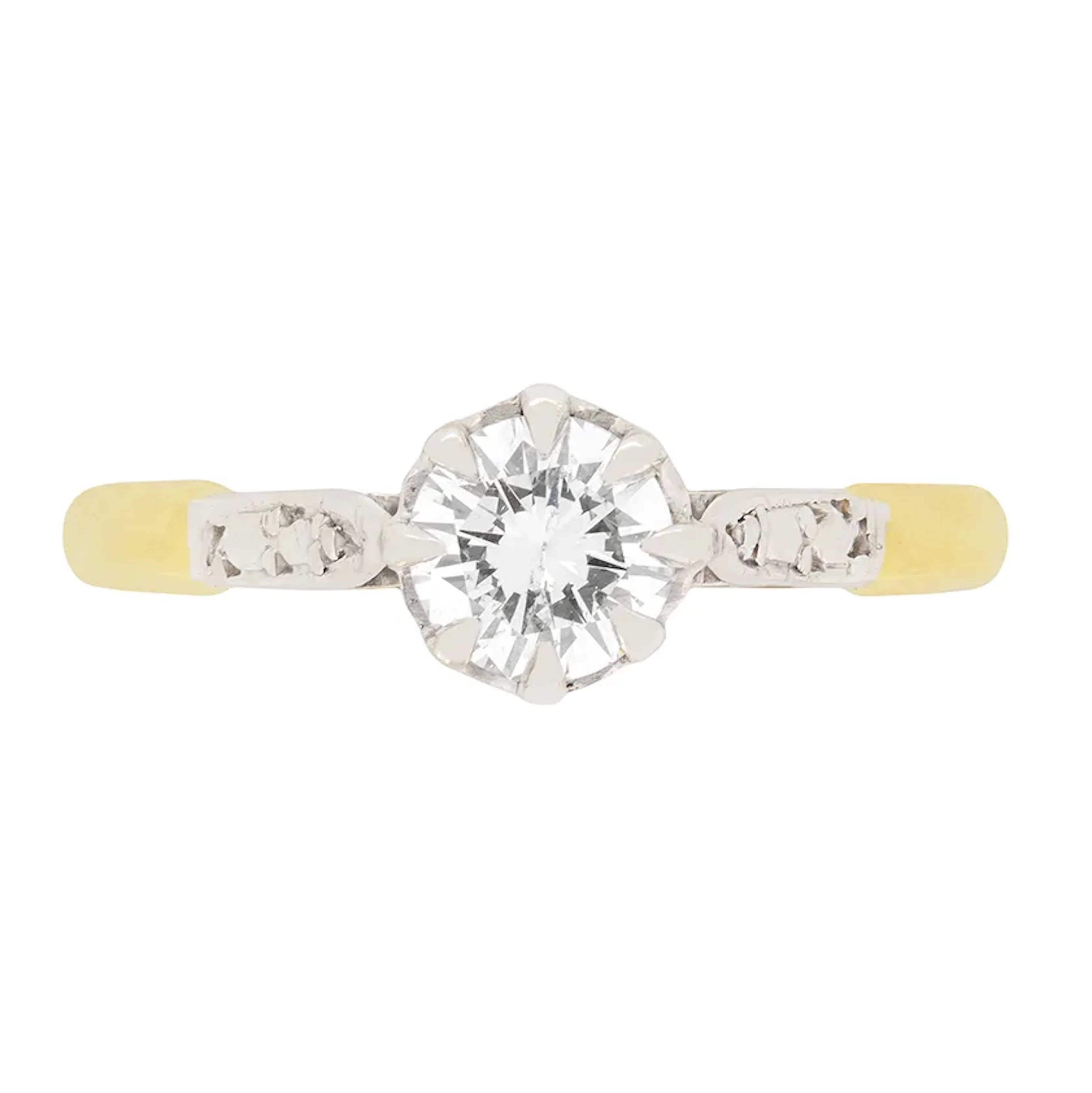 Vintage 0.60ct Diamond Solitaire Engagement Ring, c.1940s