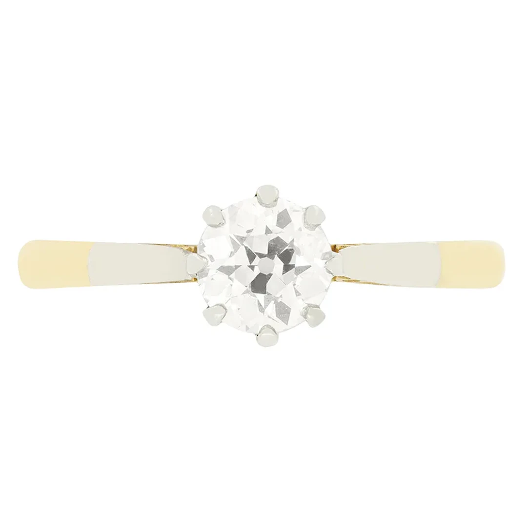 Edwardian 0.50ct Diamond Solitaire Ring, c.1910s