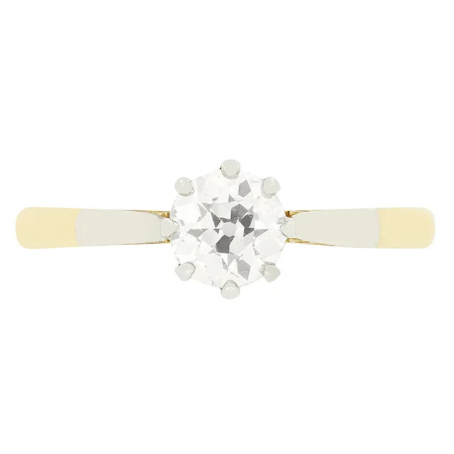 Edwardian 0.50ct Diamond Solitaire Ring, c.1910s