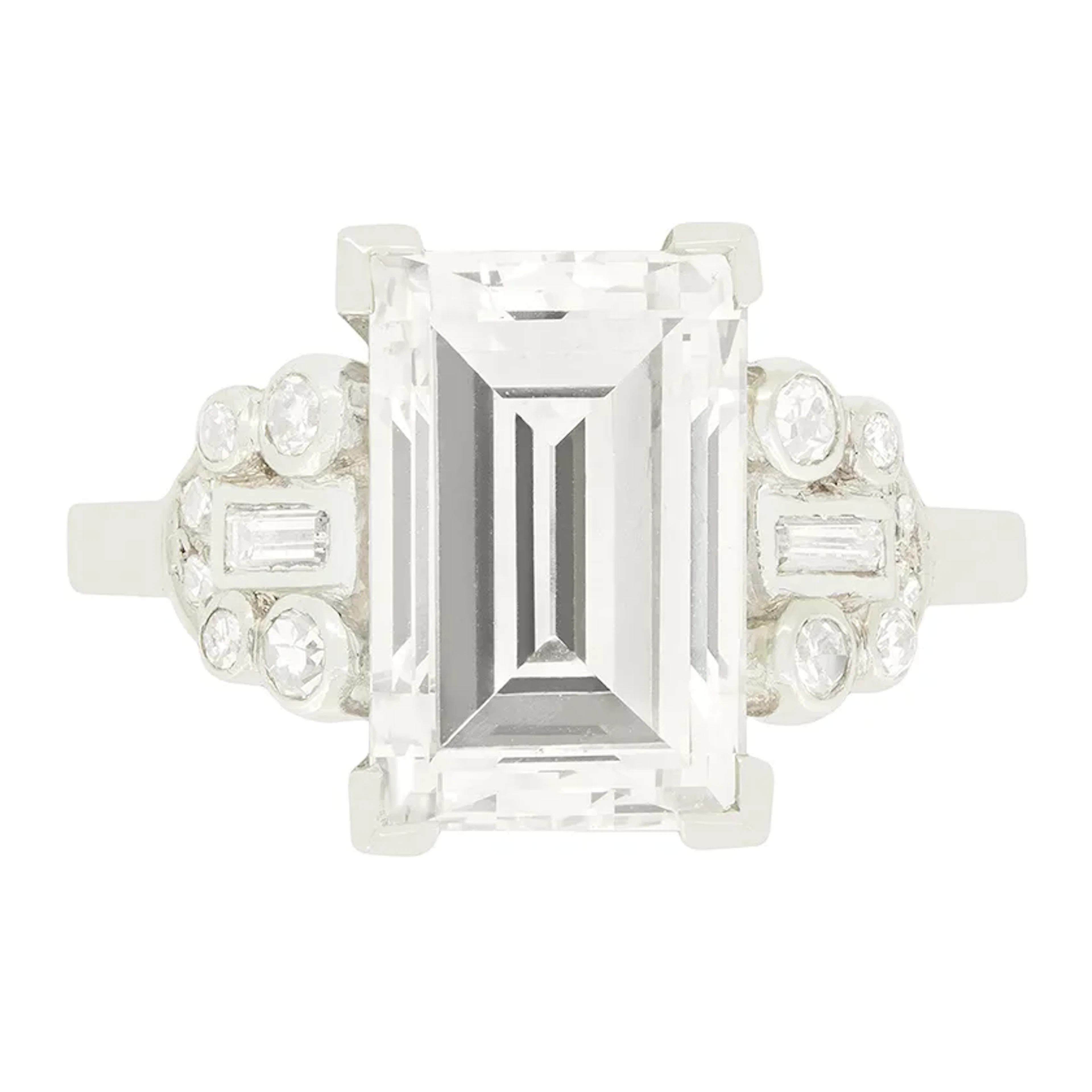 Art Deco 3.90ct Diamond Solitaire Ring, c.1920s