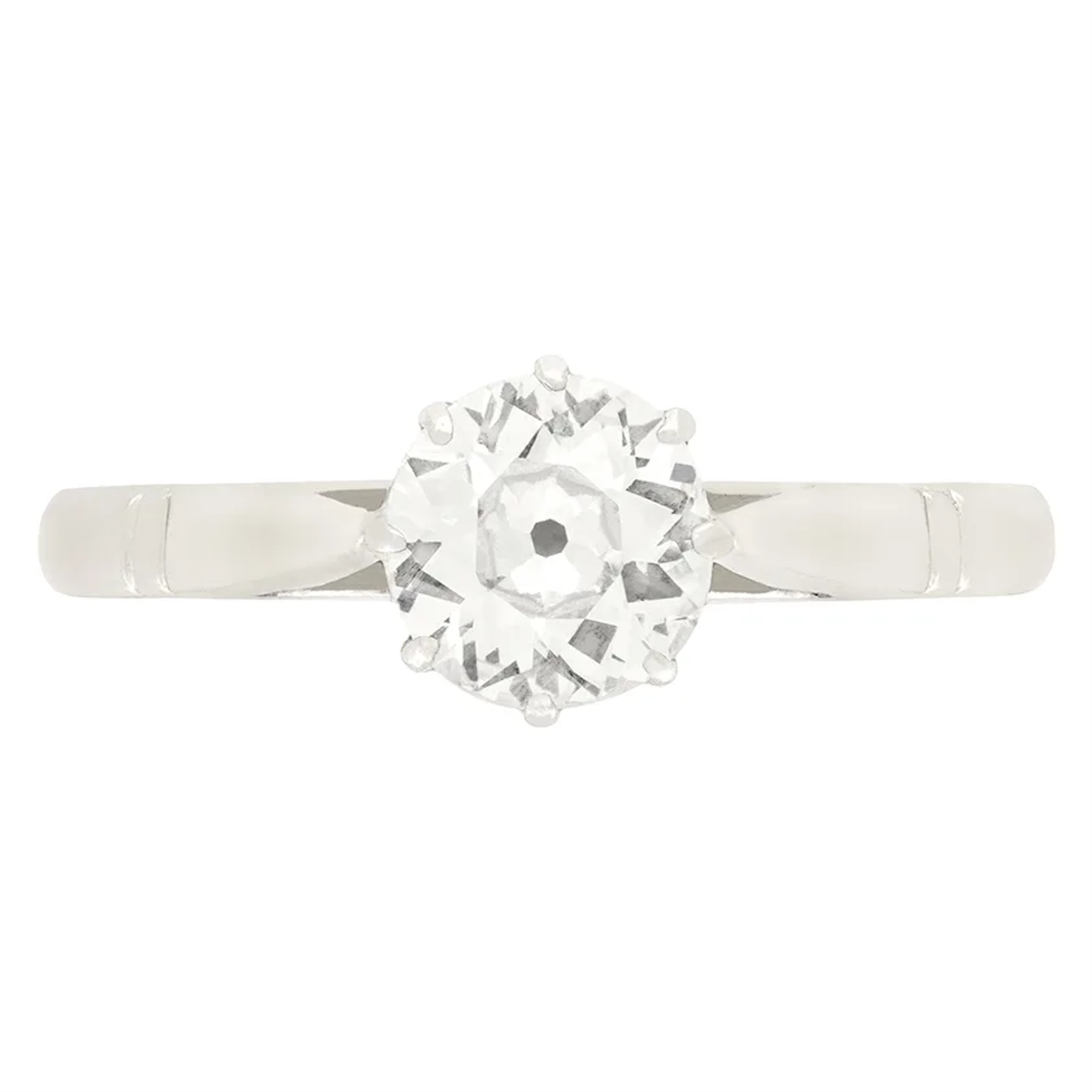 Art Deco 0.75ct Diamond Solitaire ring, c.1920s