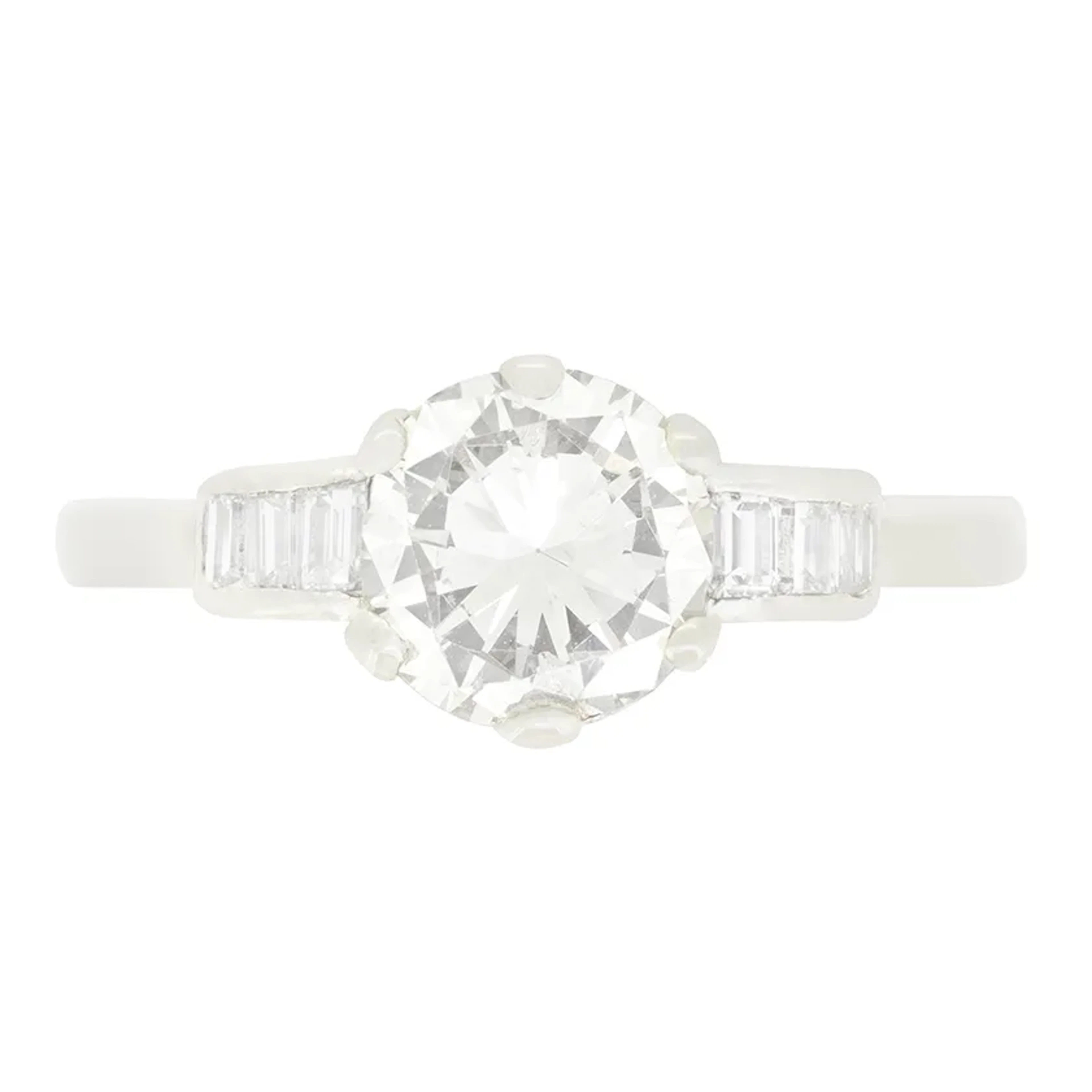 Art Deco 1.20ct Diamond Solitaire Ring, c.1930s