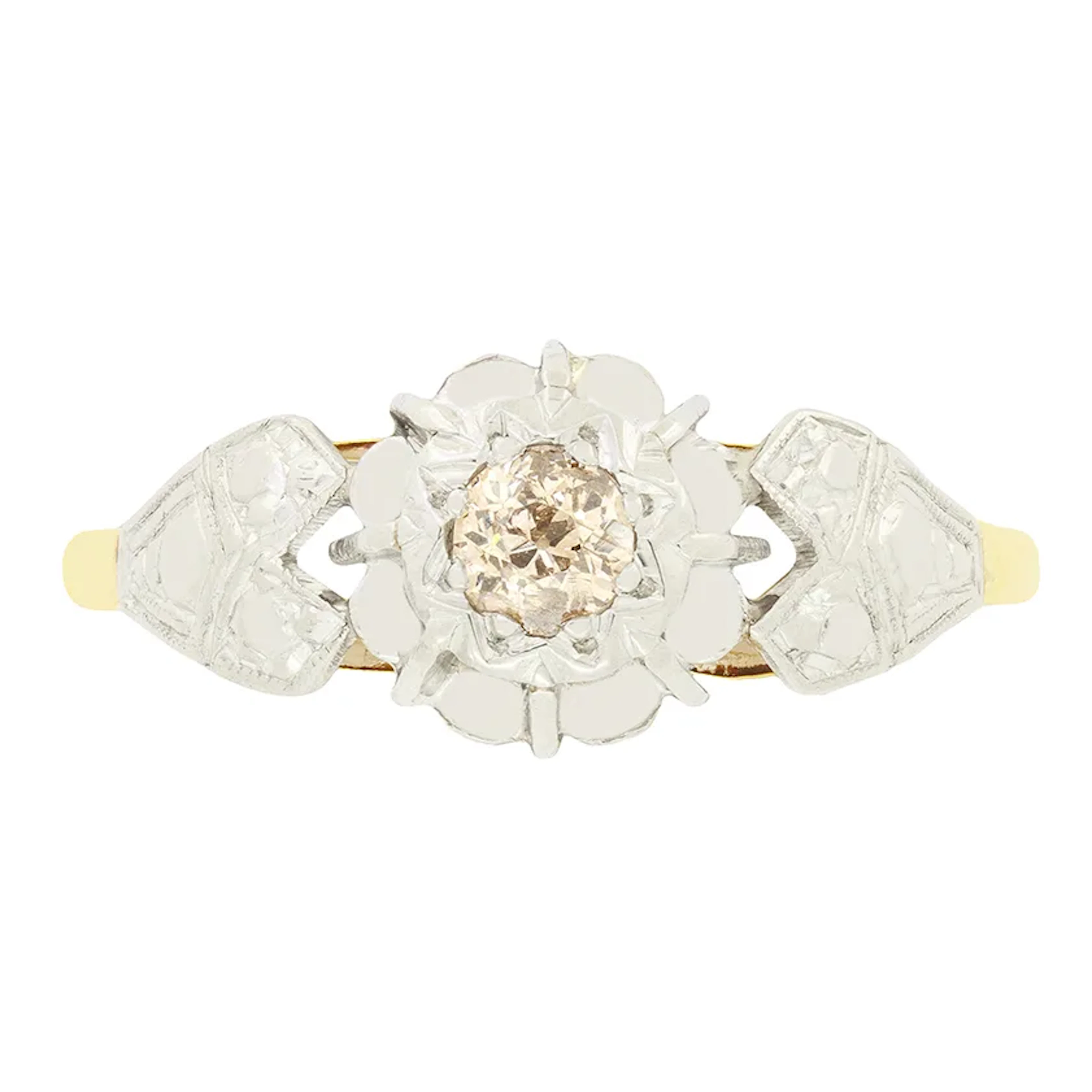 Late Deco 0.20ct Diamond Solitaire Ring, c.1940s