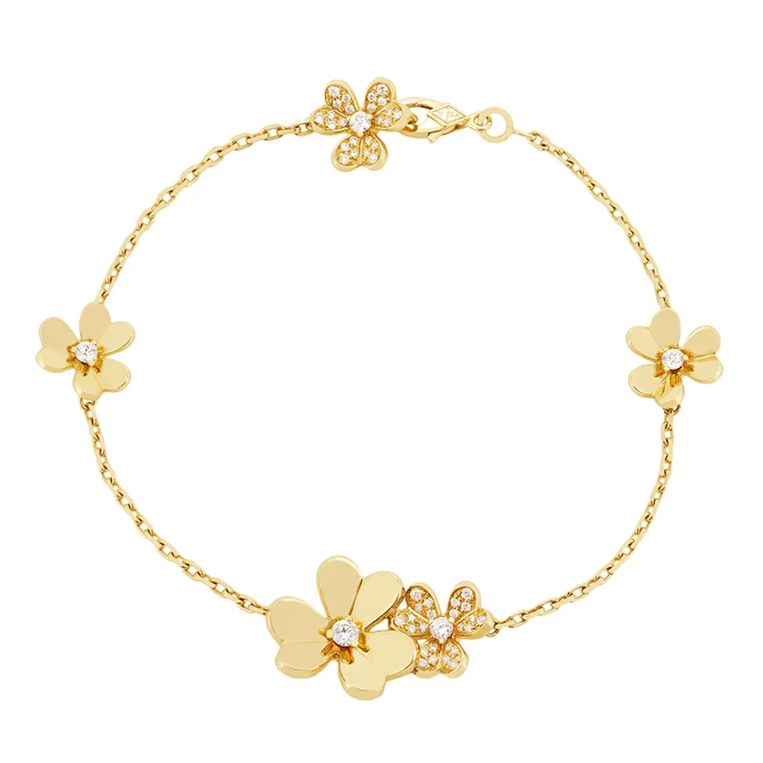 Van Cleef & Arpels 5 Flowers Frivole Diamond Bracelet