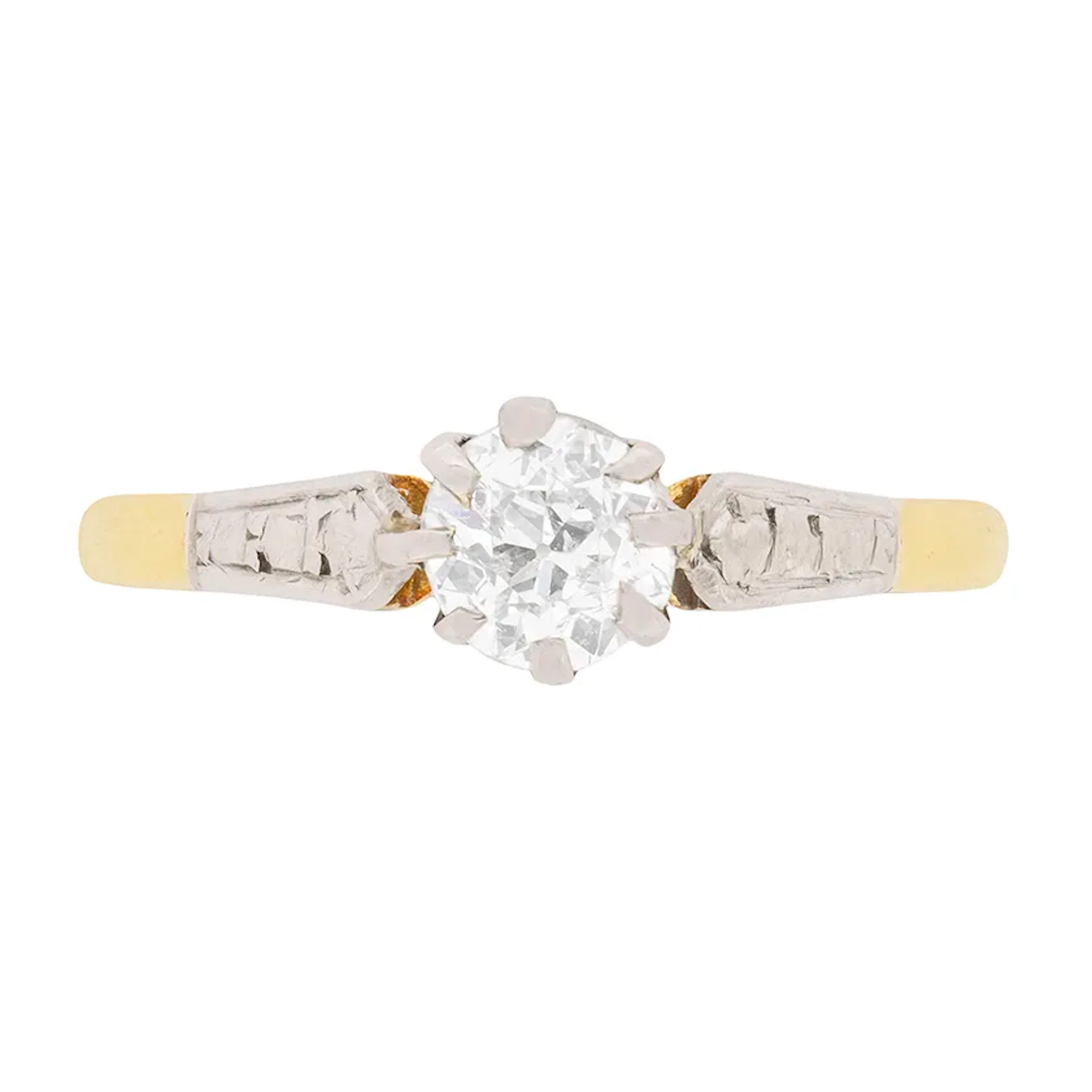 Edwardian Diamond Solitaire Engagement Ring, c.1910