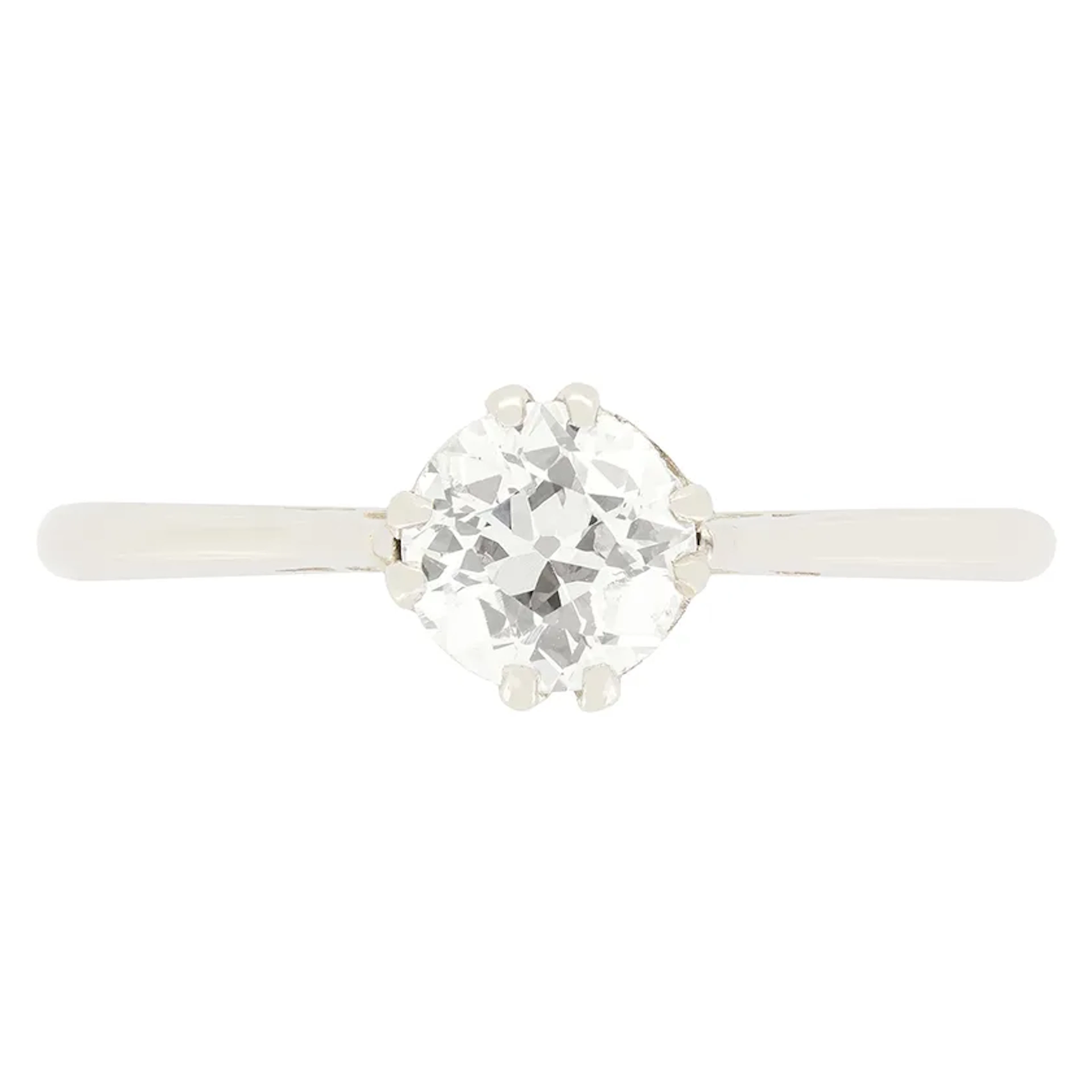 Art Deco 0.75ct Diamond Solitaire Ring, c.1920s