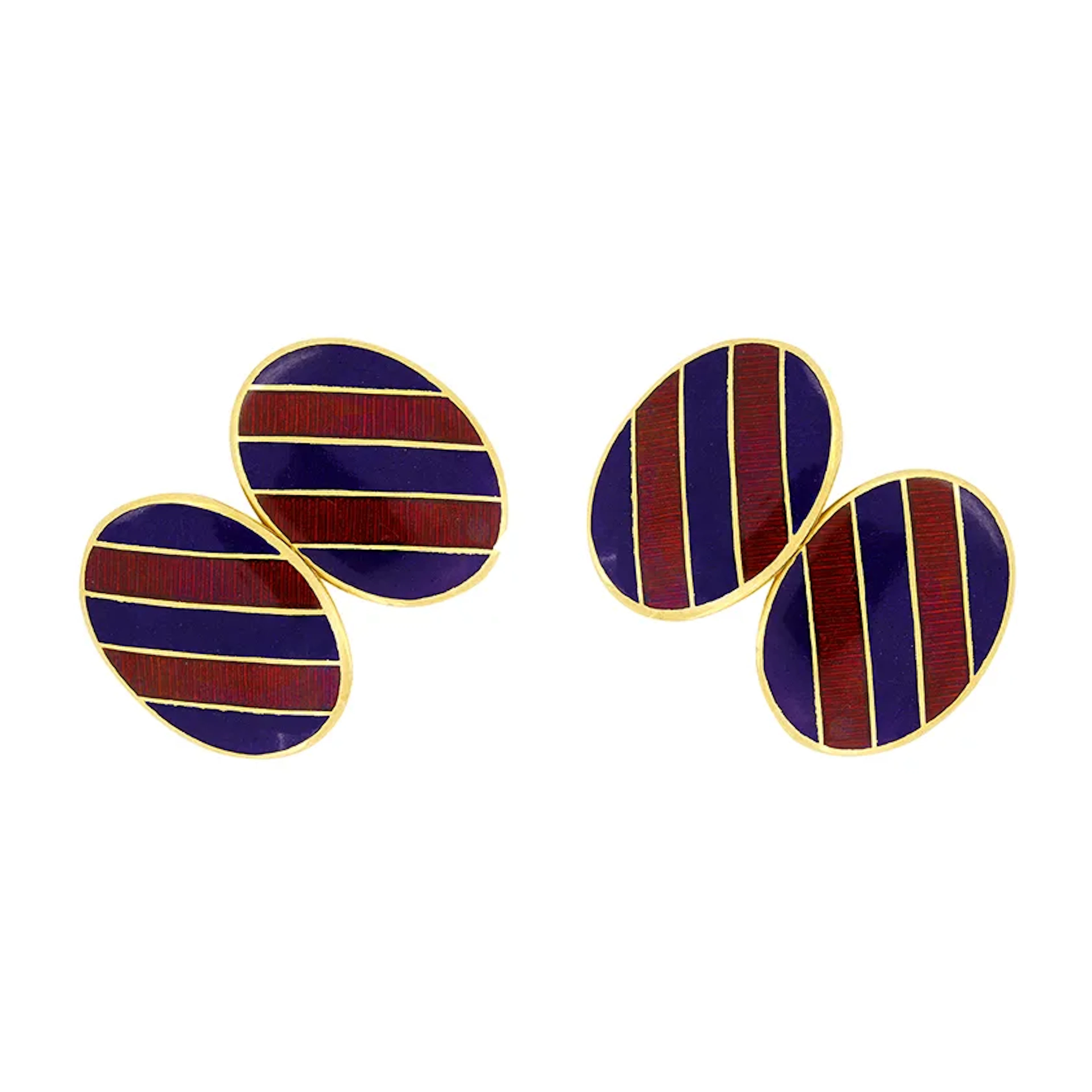 18ct gold Cufflinks, hallmarked 1995