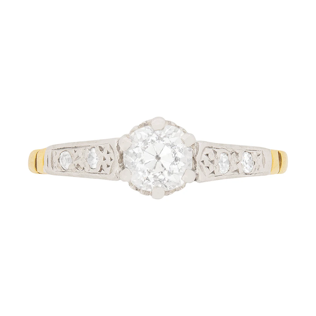 Edwardian Diamond Solitaire Engagement Ring, c.1910