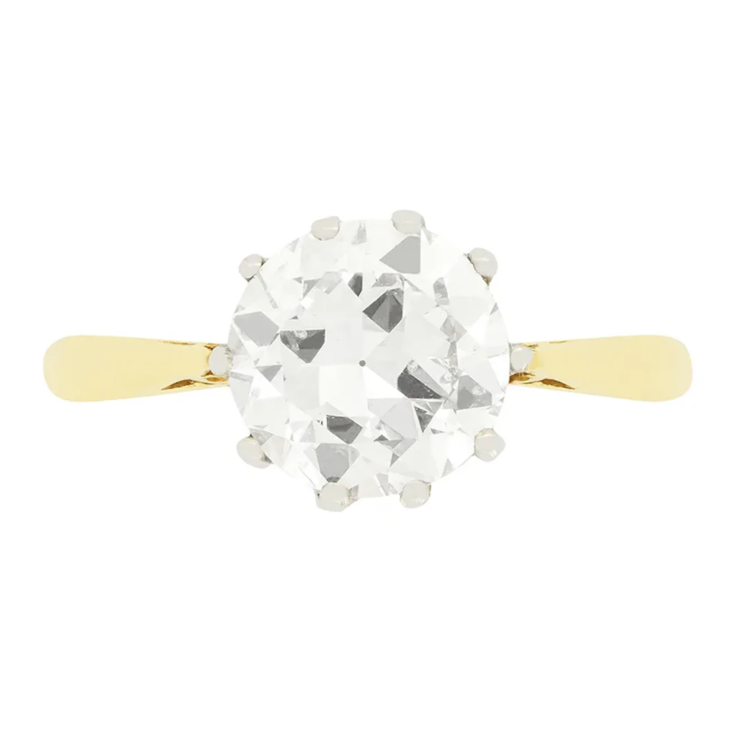 Edwardian 1.51ct Diamond Solitaire Ring, c.1910s