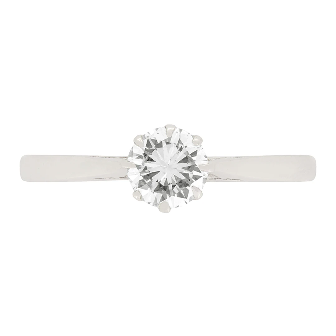 Vintage 0.62ct Diamond Solitaire Engagement Ring, c.1950s