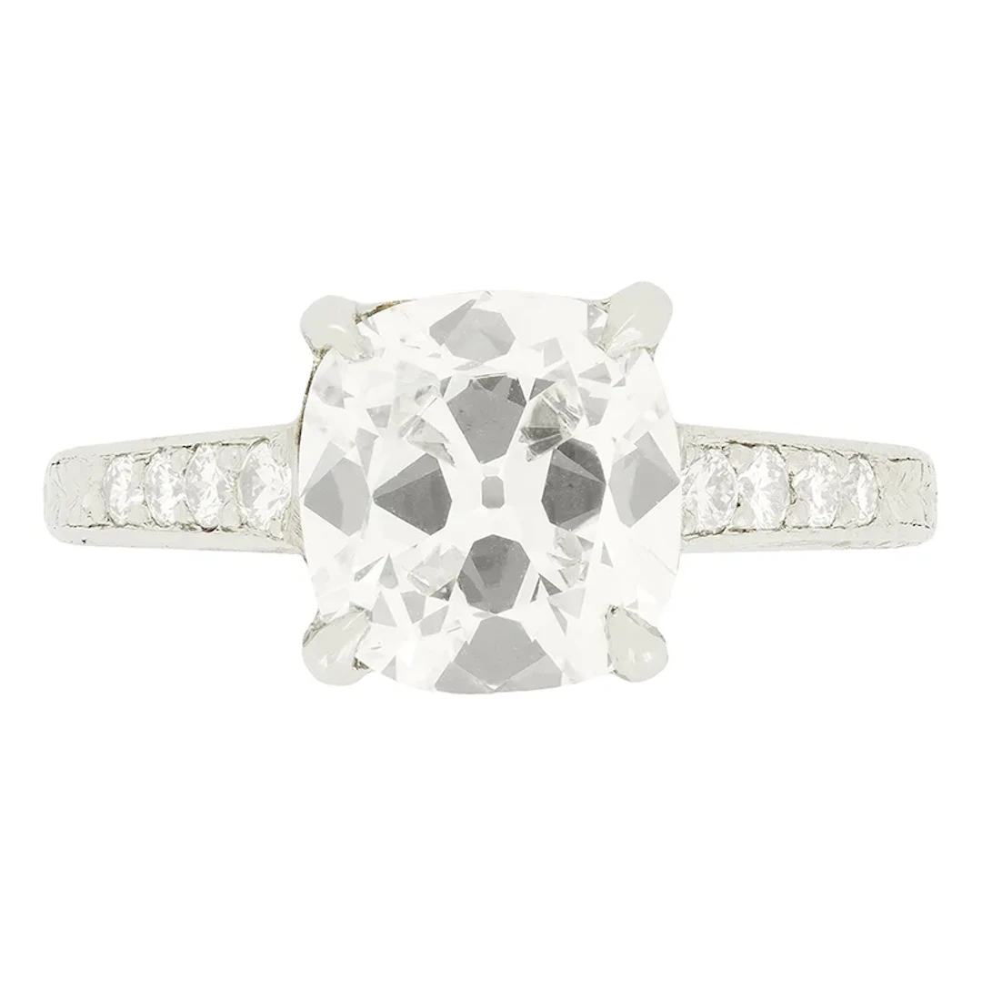 Art Deco 2.20ct Diamond Solitaire Ring, c.1930s