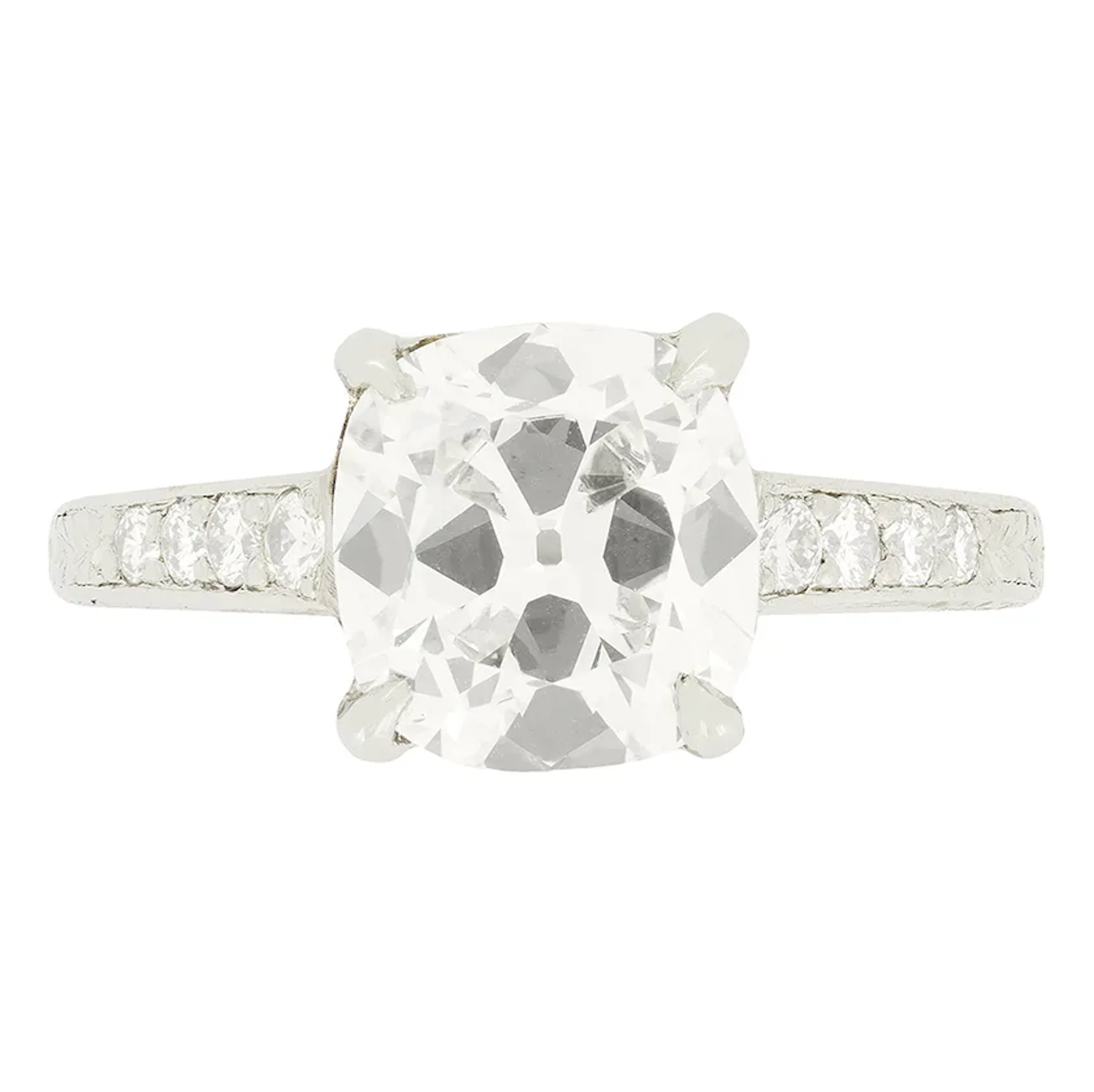 Art Deco 2.20ct Diamond Solitaire Ring, c.1930s