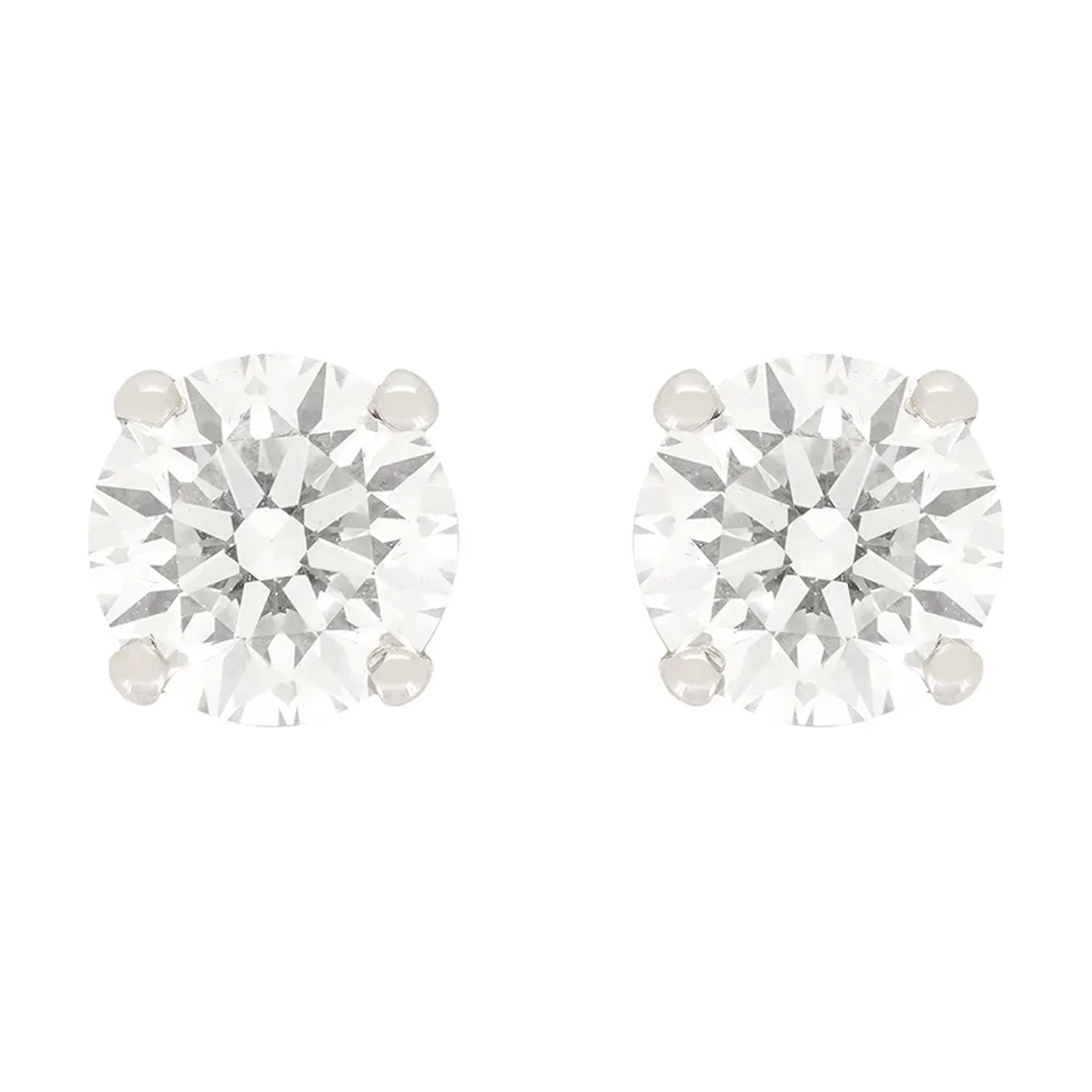 Contemporary 2.02ct Diamond Studs