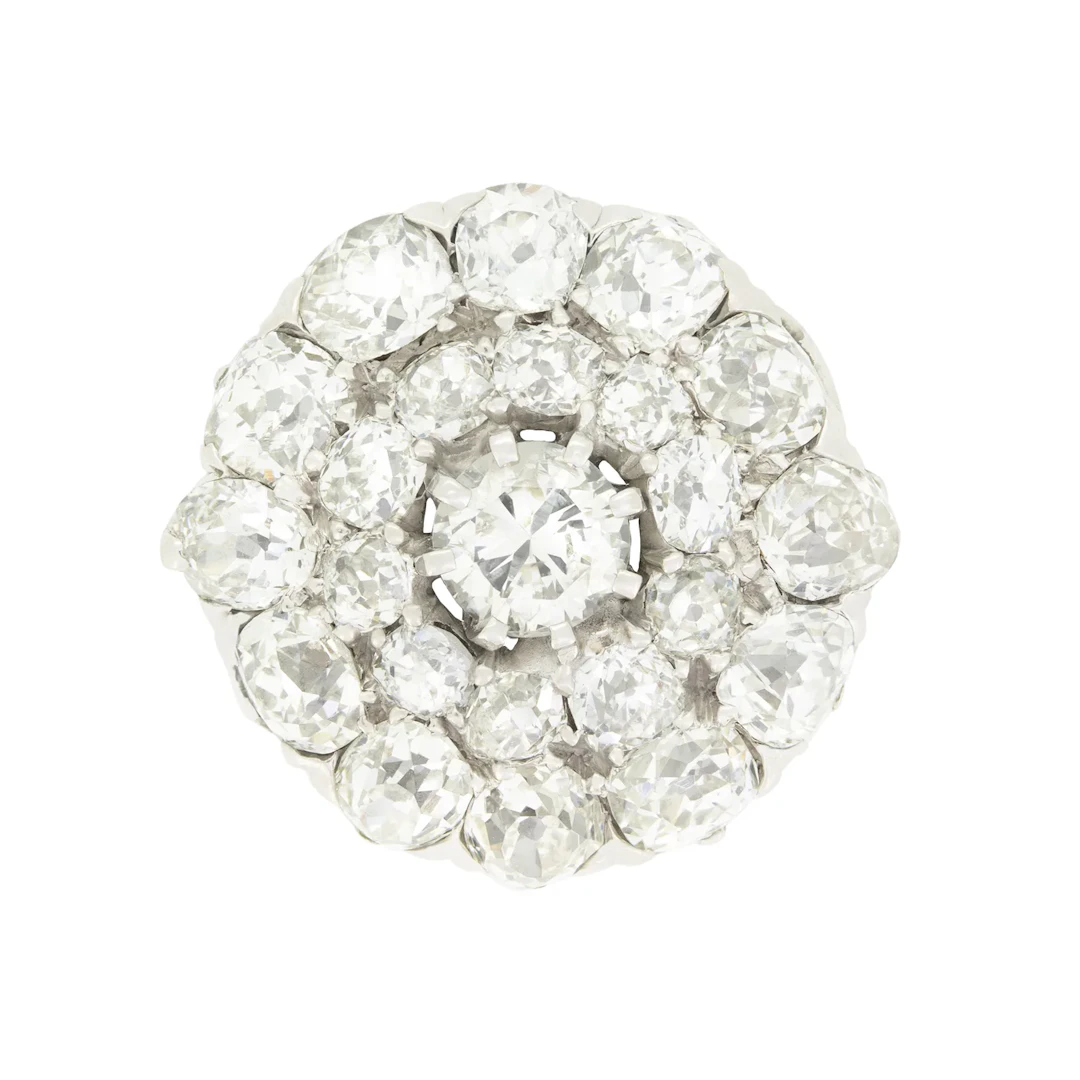 Vintage 3.90ct Diamond Cluster Ring, c.1950s