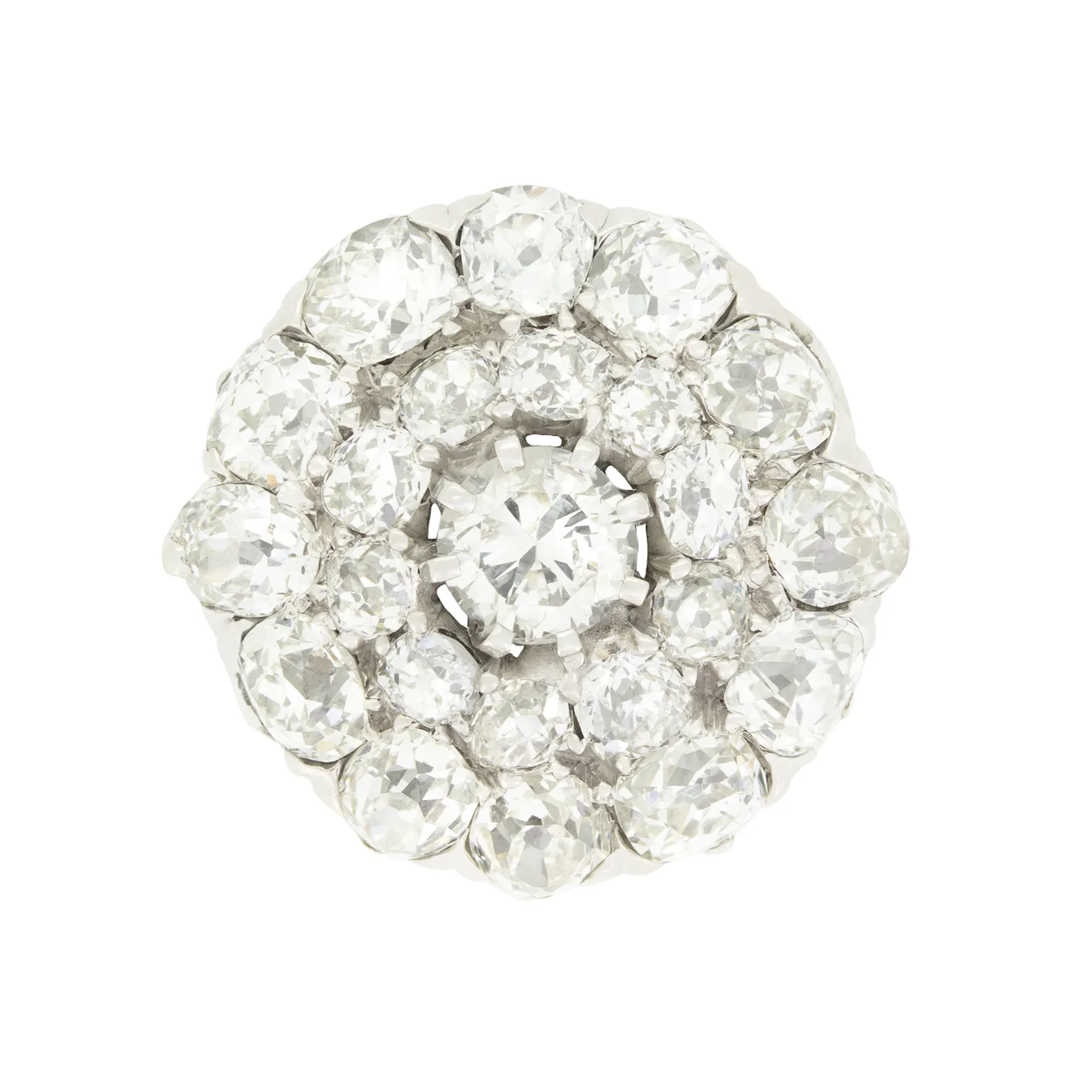 Vintage 3.90ct Diamond Cluster Ring, c.1950s