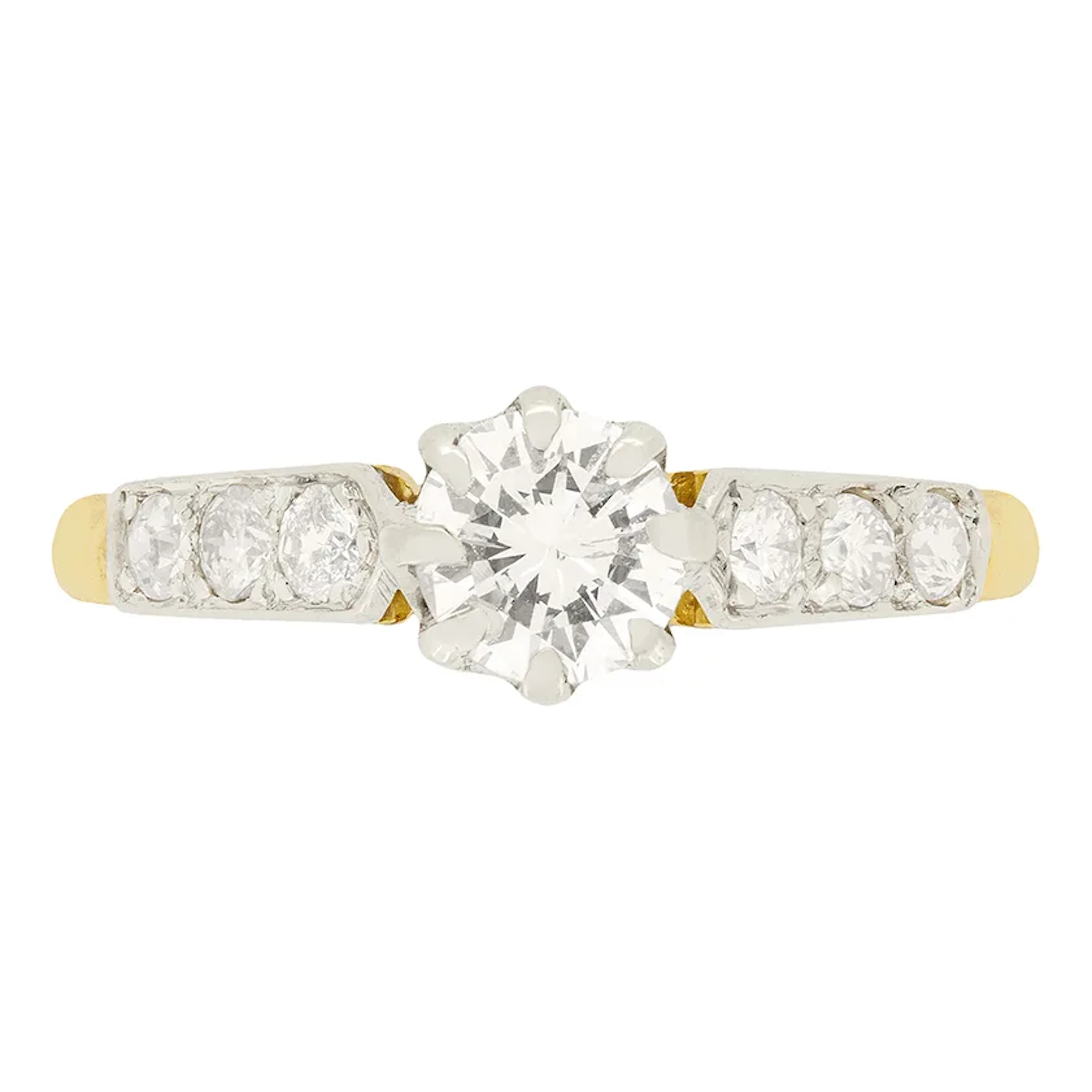 Late Deco 0.50ct Diamond Solitaire Ring, c.1930s