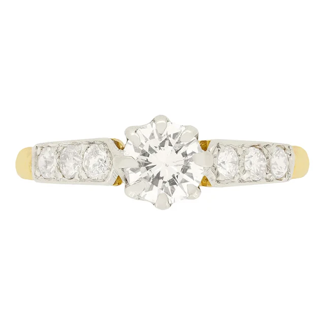 Late Deco 0.50ct Diamond Solitaire Ring, c.1930s