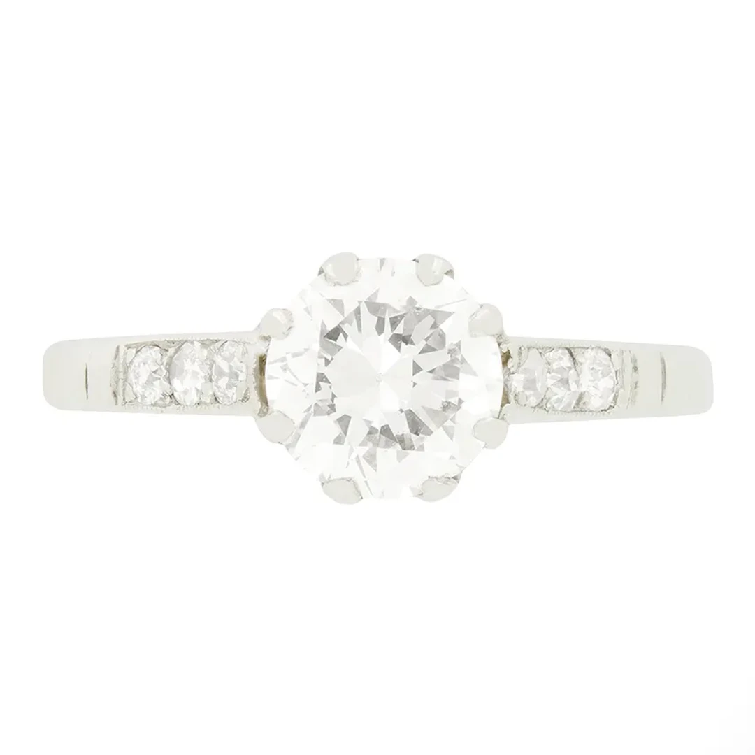 Art Deco 1.05ct Diamond Solitaire, c.1920s