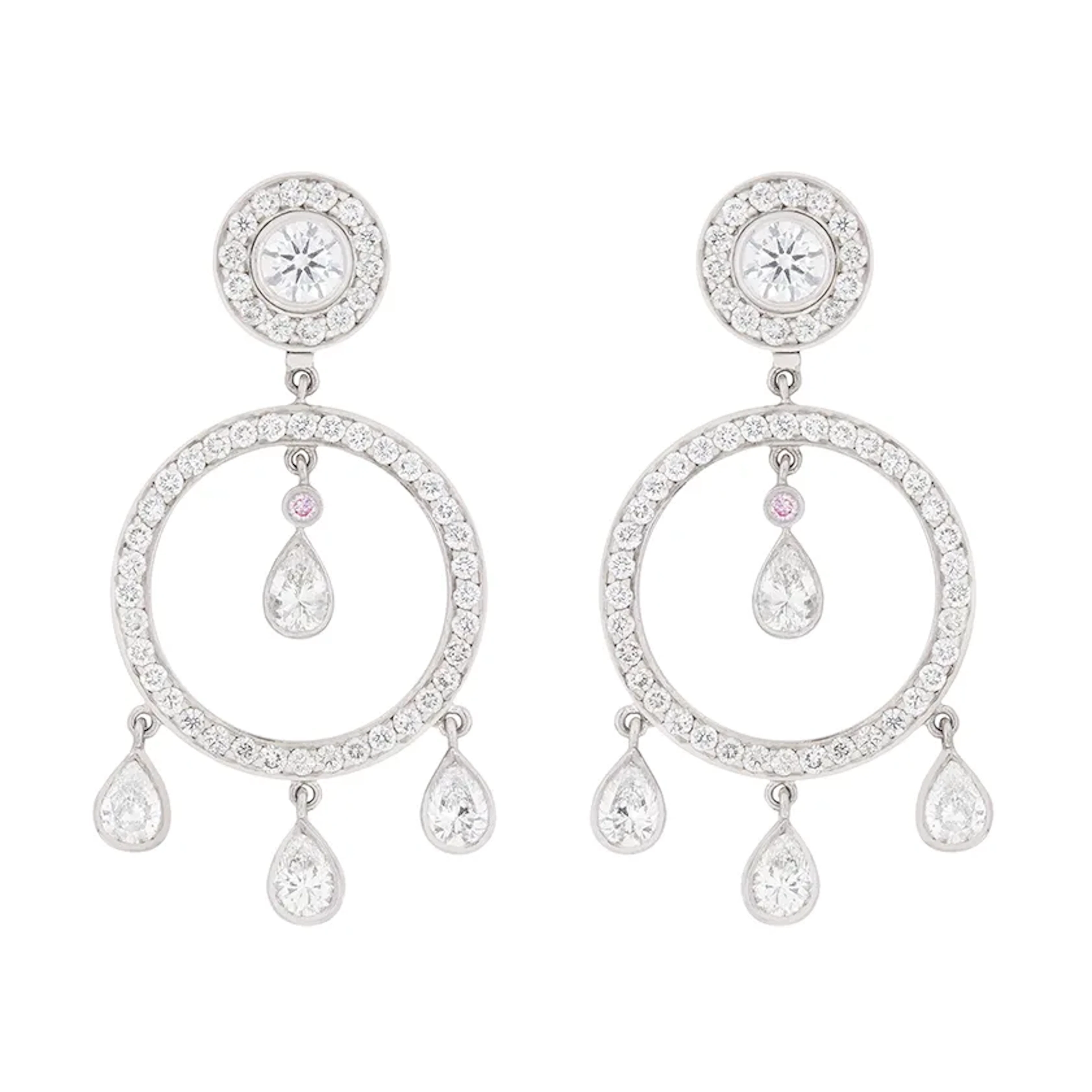 Garrard 1.71ct Diamond Drop and Stud Earrings