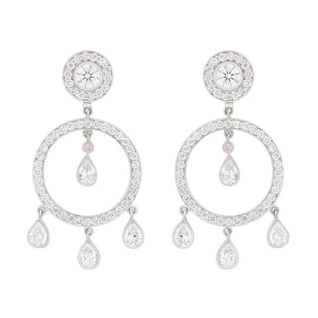 Garrard 1.71ct Diamond Drop and Stud Earrings
