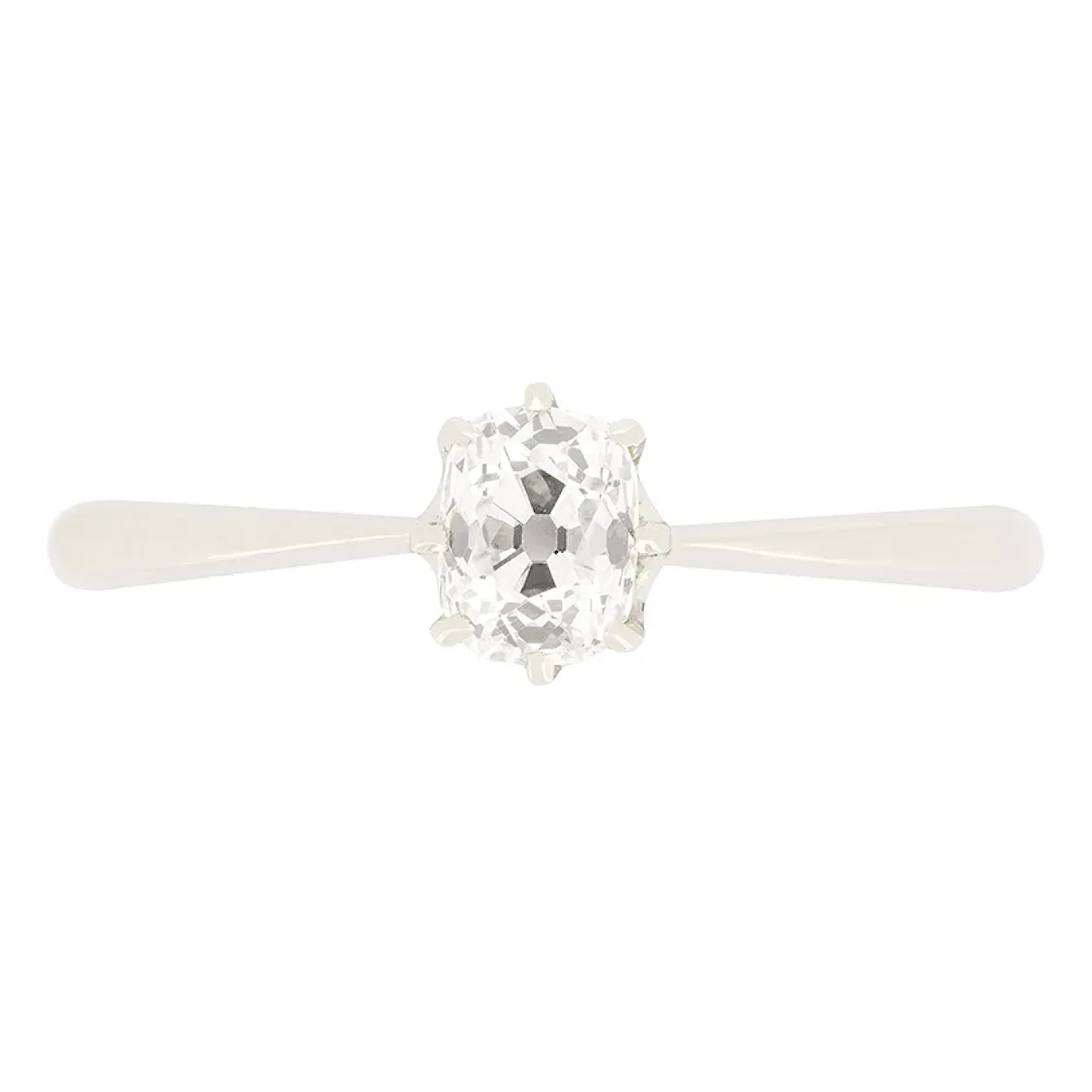Art Deco 0.60ct Diamond Solitaire Ring, c.1920s