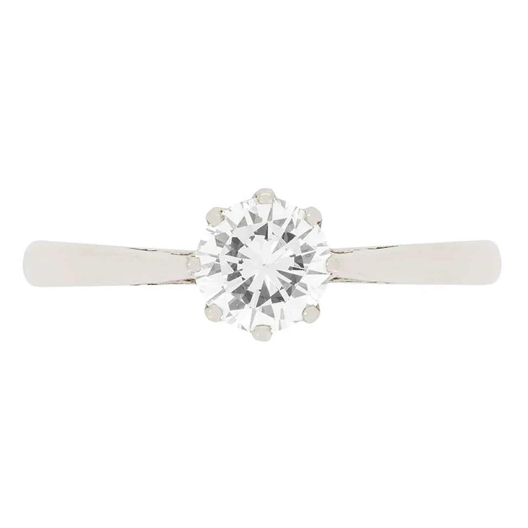 Vintage 0.52ct Diamond Solitaire Ring, c.1950s