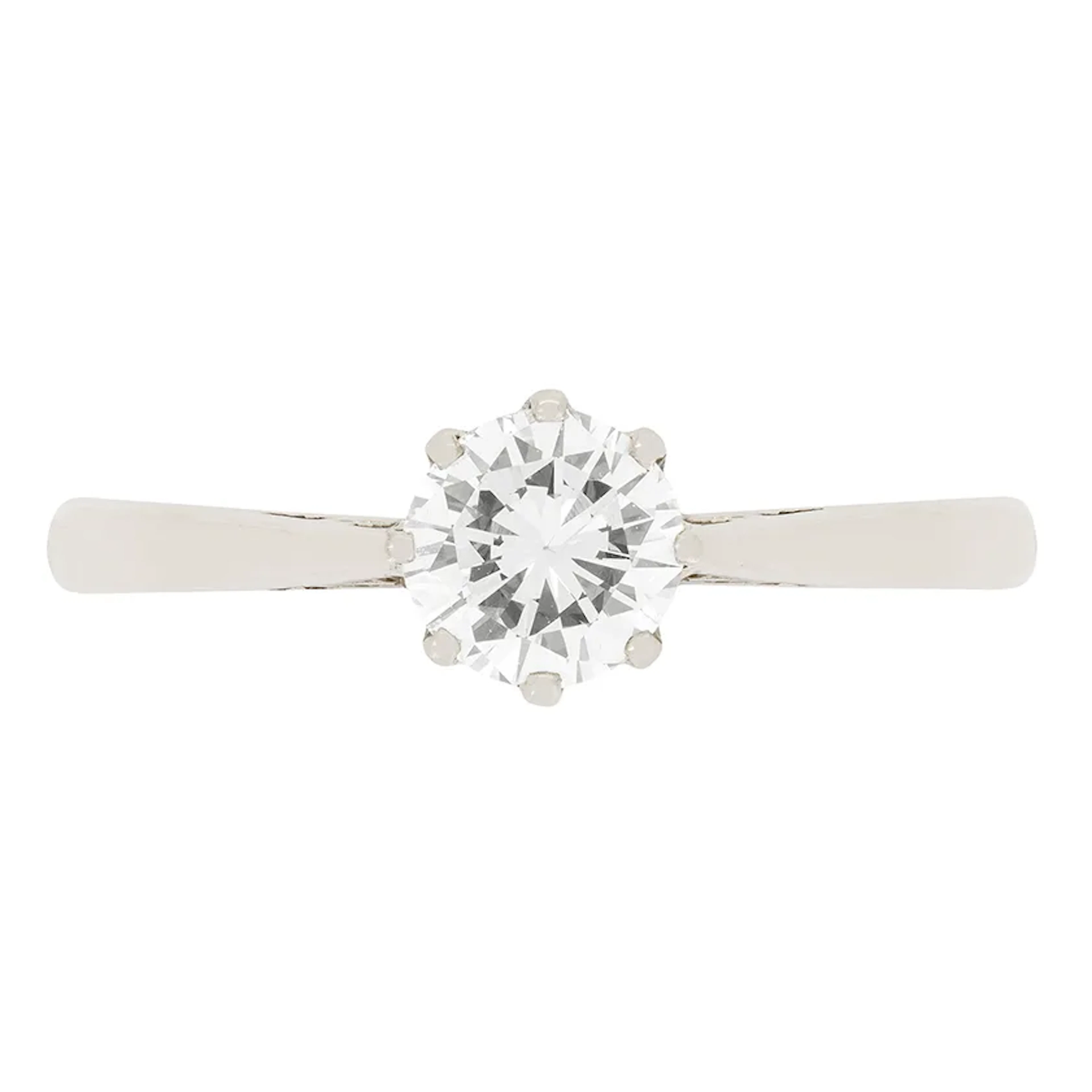 Vintage 0.52ct Diamond Solitaire Ring, c.1950s
