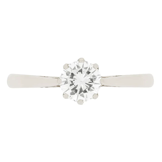 Vintage 0.52ct Diamond Solitaire Ring, c.1950s