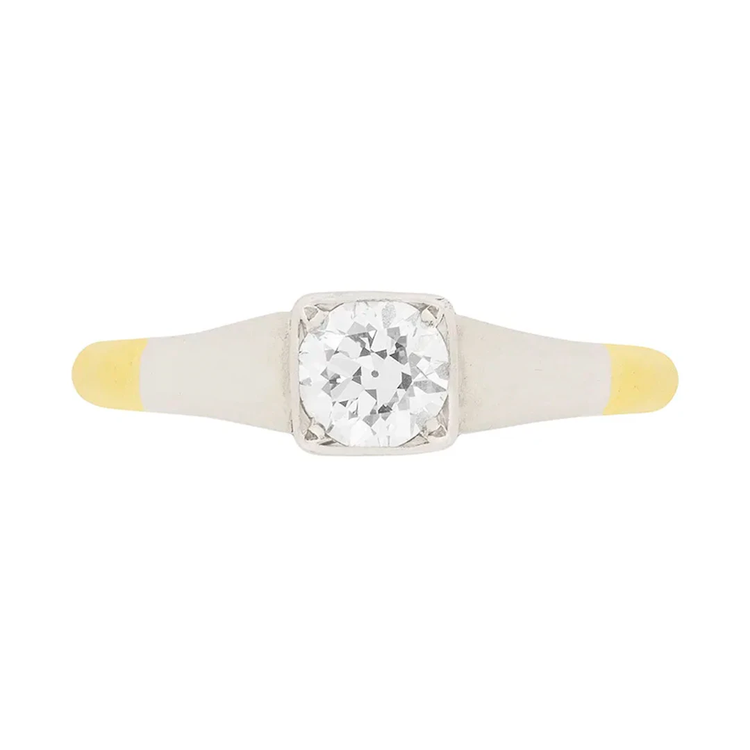 Edwardian Diamond Solitaire Engagement Ring, c.1910