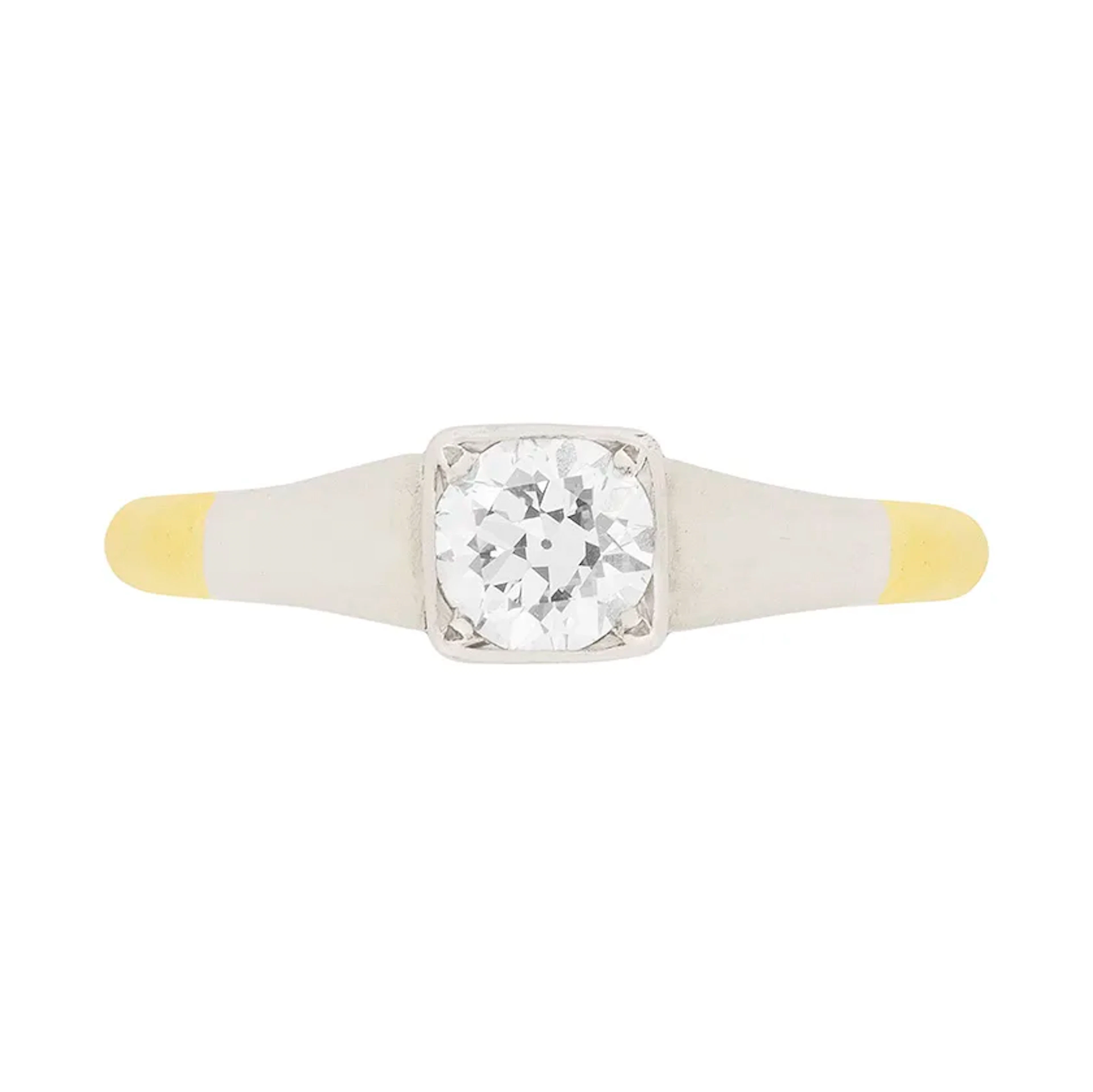 Edwardian Diamond Solitaire Engagement Ring, c.1910