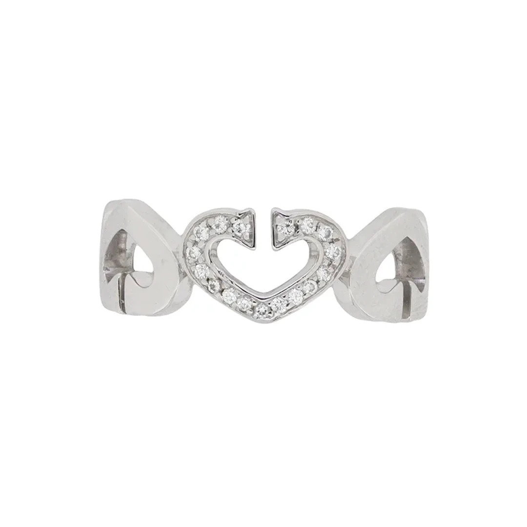 Cartier ‘C Heart’ Diamond Ring with Diamonds