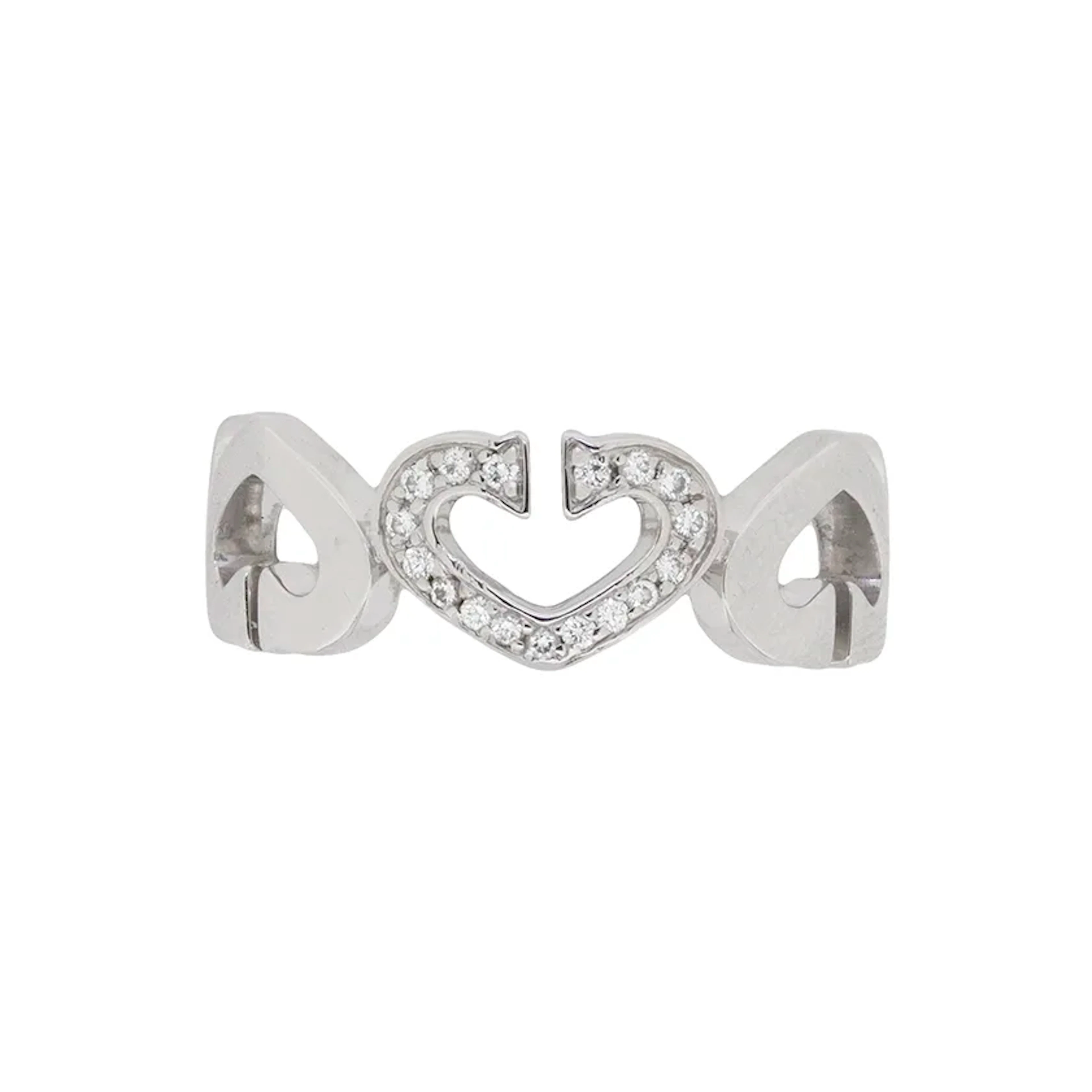 Cartier ‘C Heart’ Diamond Ring with Diamonds