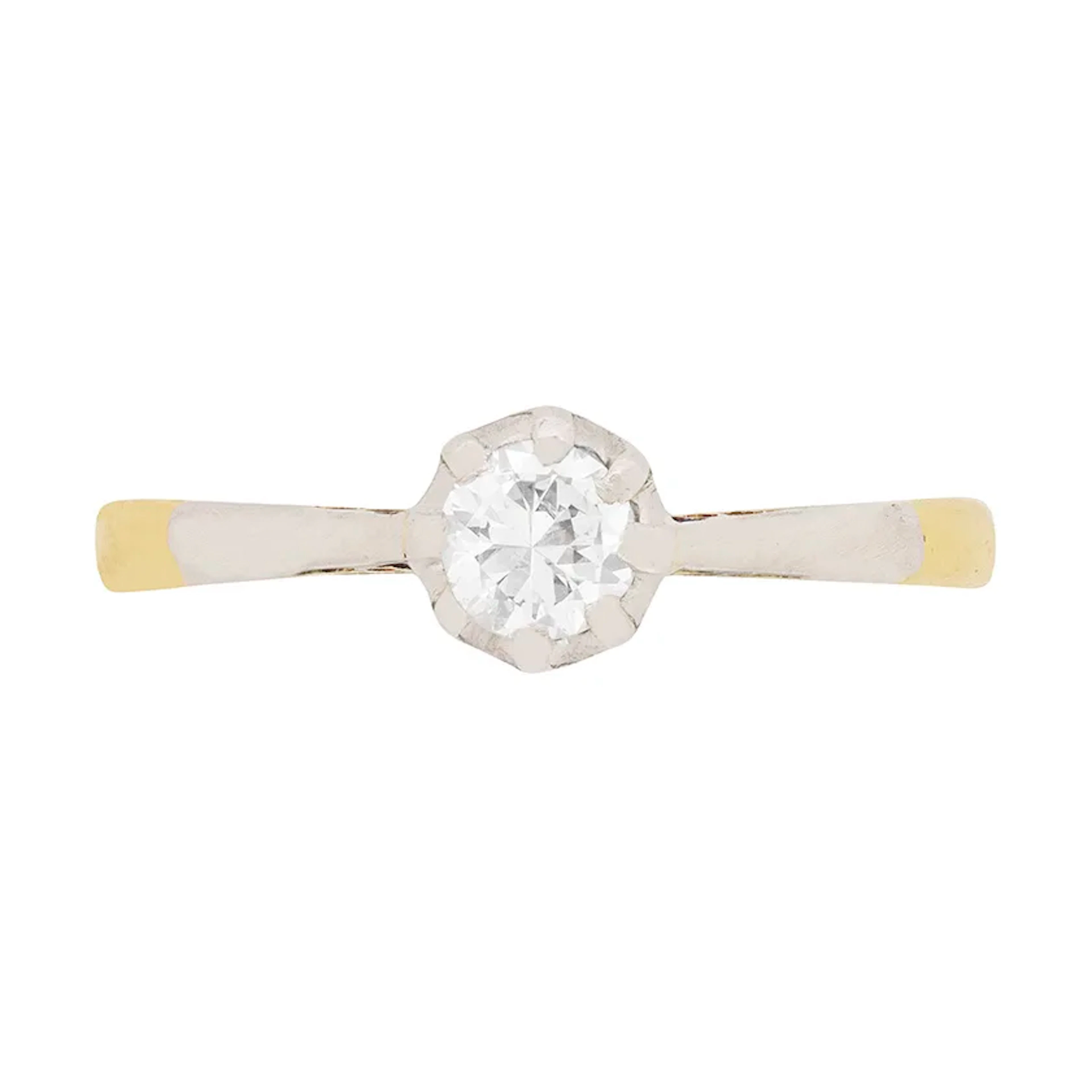 Art Deco Diamond Solitaire Engagement Ring, c.1930s