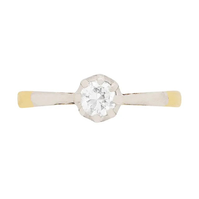 Art Deco Diamond Solitaire Engagement Ring, c.1930s