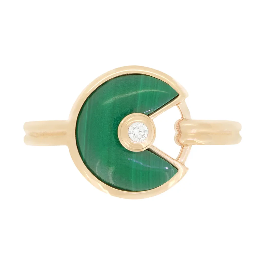 Cartier Malachite Amulette de Cartier Ring