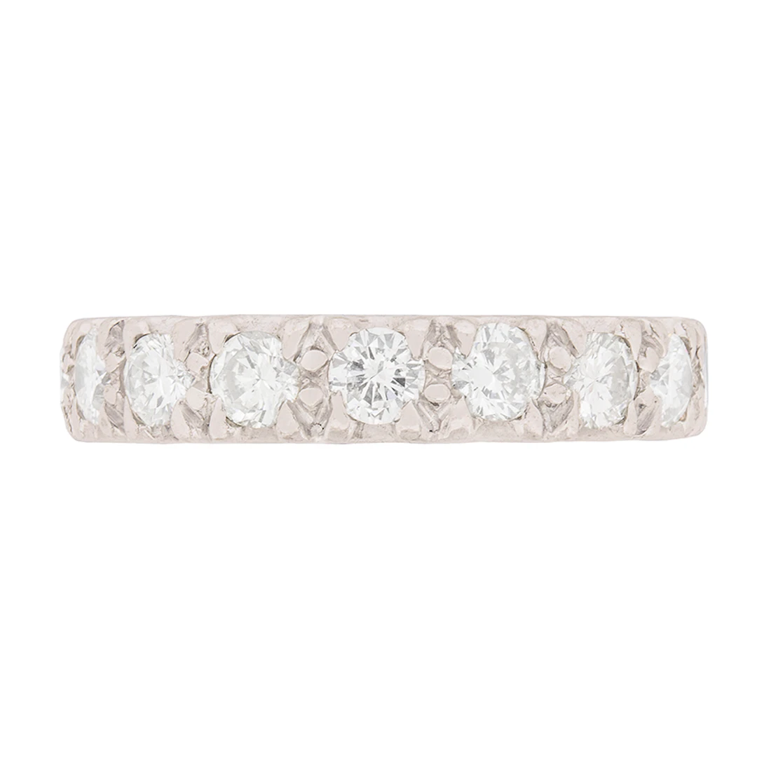 Modern 1.70 Carat Diamond Eternity Ring