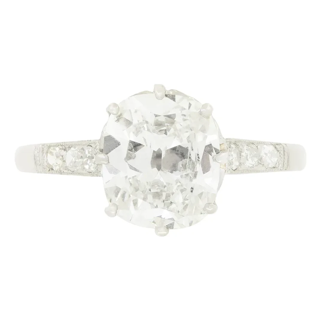 Art Deco 2.00ct Diamond Solitaire Ring, c.1920s