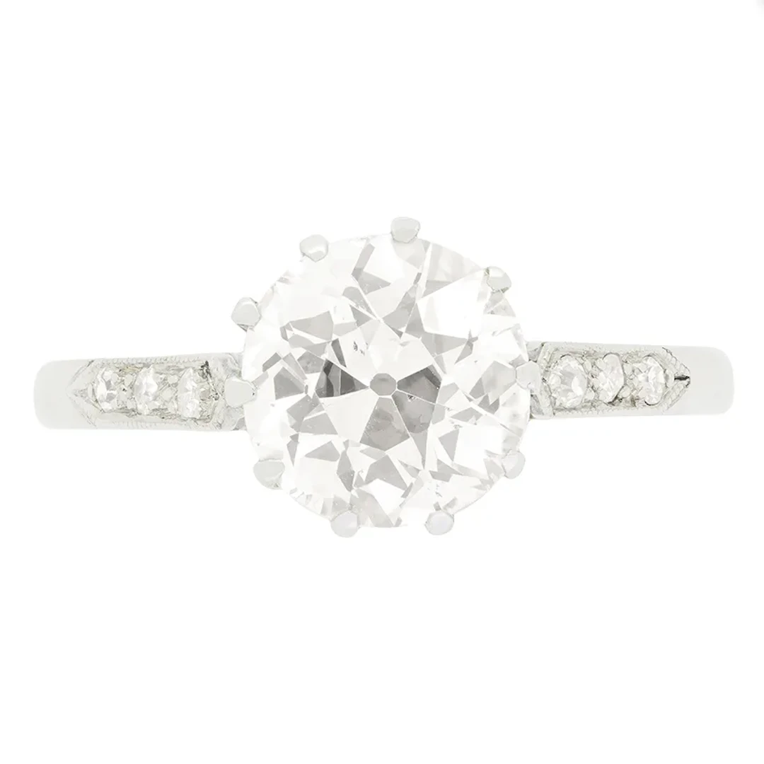 Art Deco 2.00ct Diamond Solitaire Ring, c.1920s