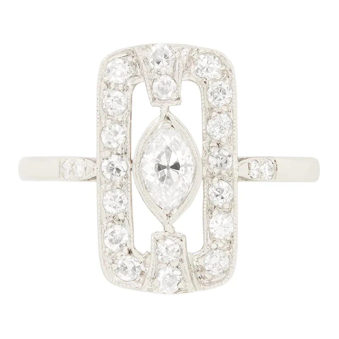 Art Deco 0.40ct Diamond Cluster c.1920s