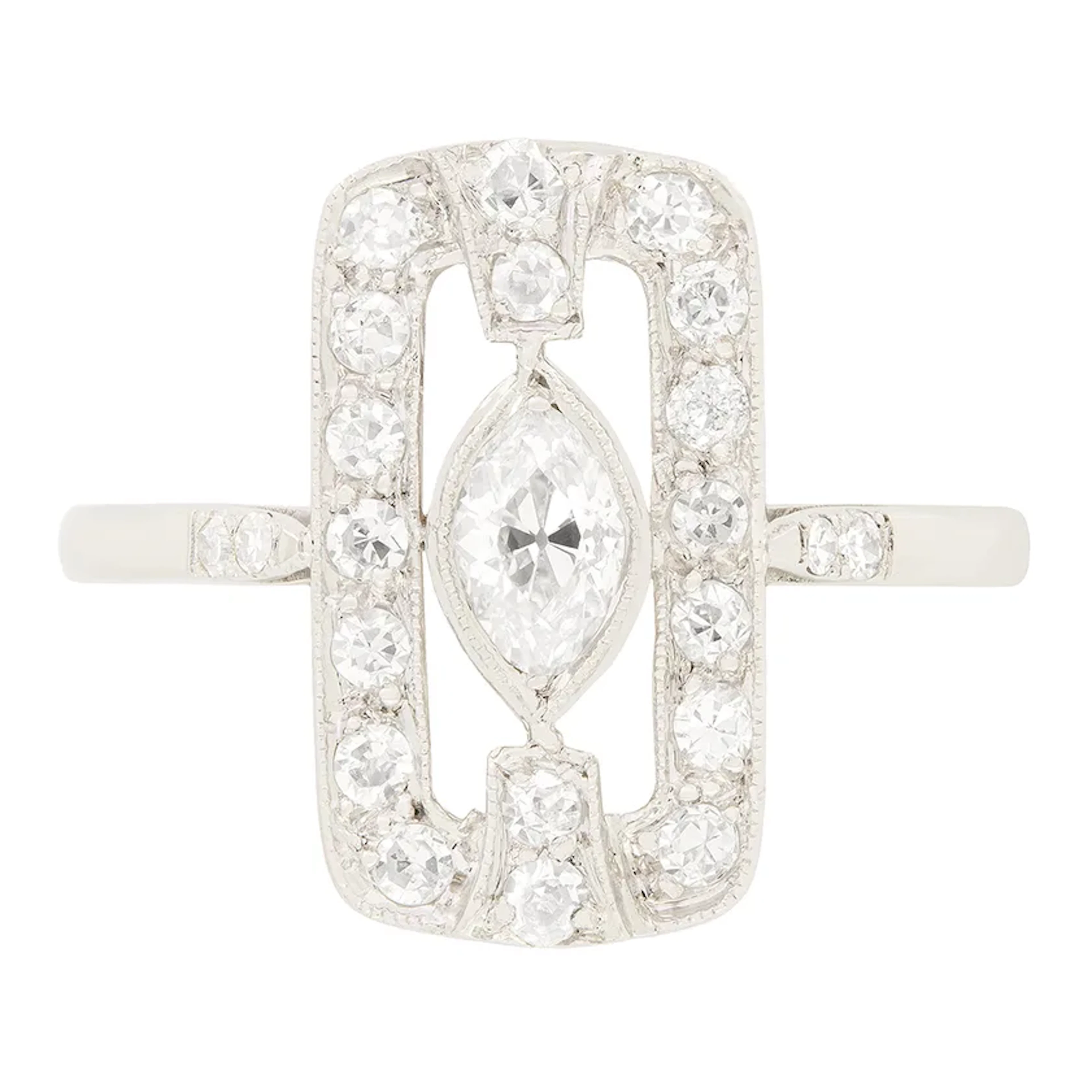 Art Deco 0.40ct Diamond Cluster c.1920s