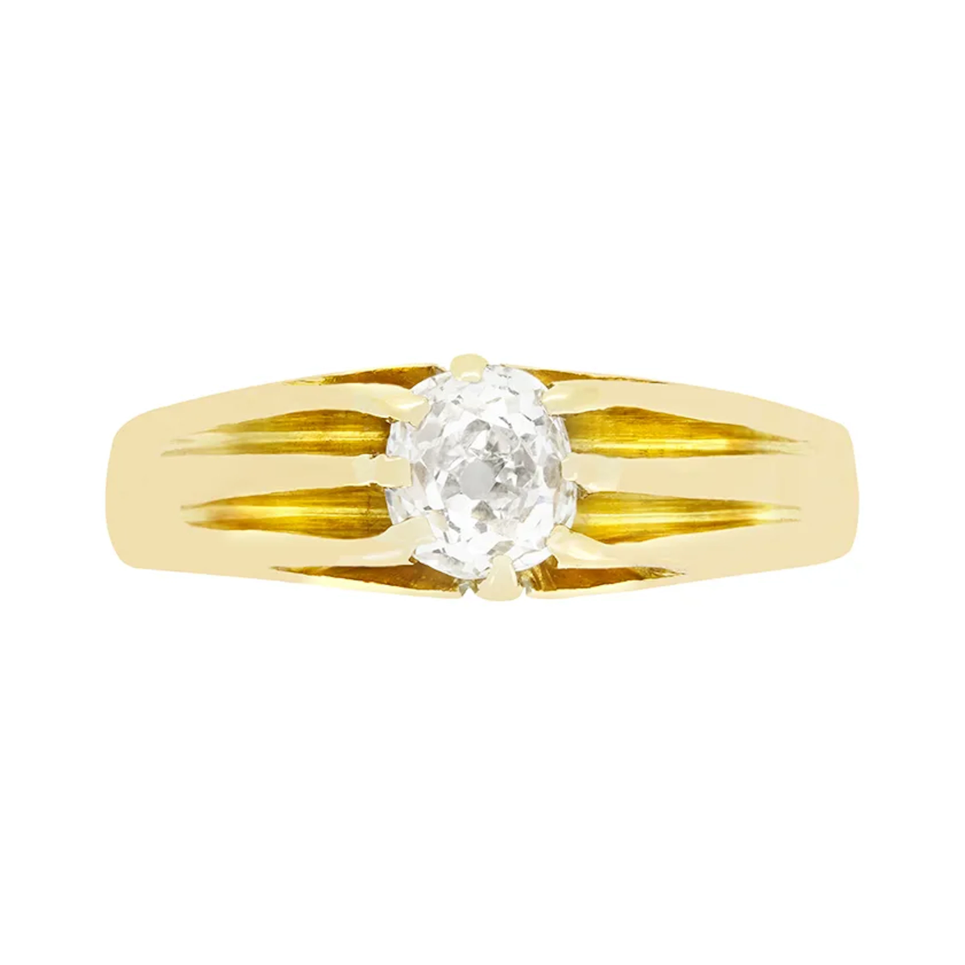 Antique 0.40ct Diamond Signet Ring, hallmarked 1929