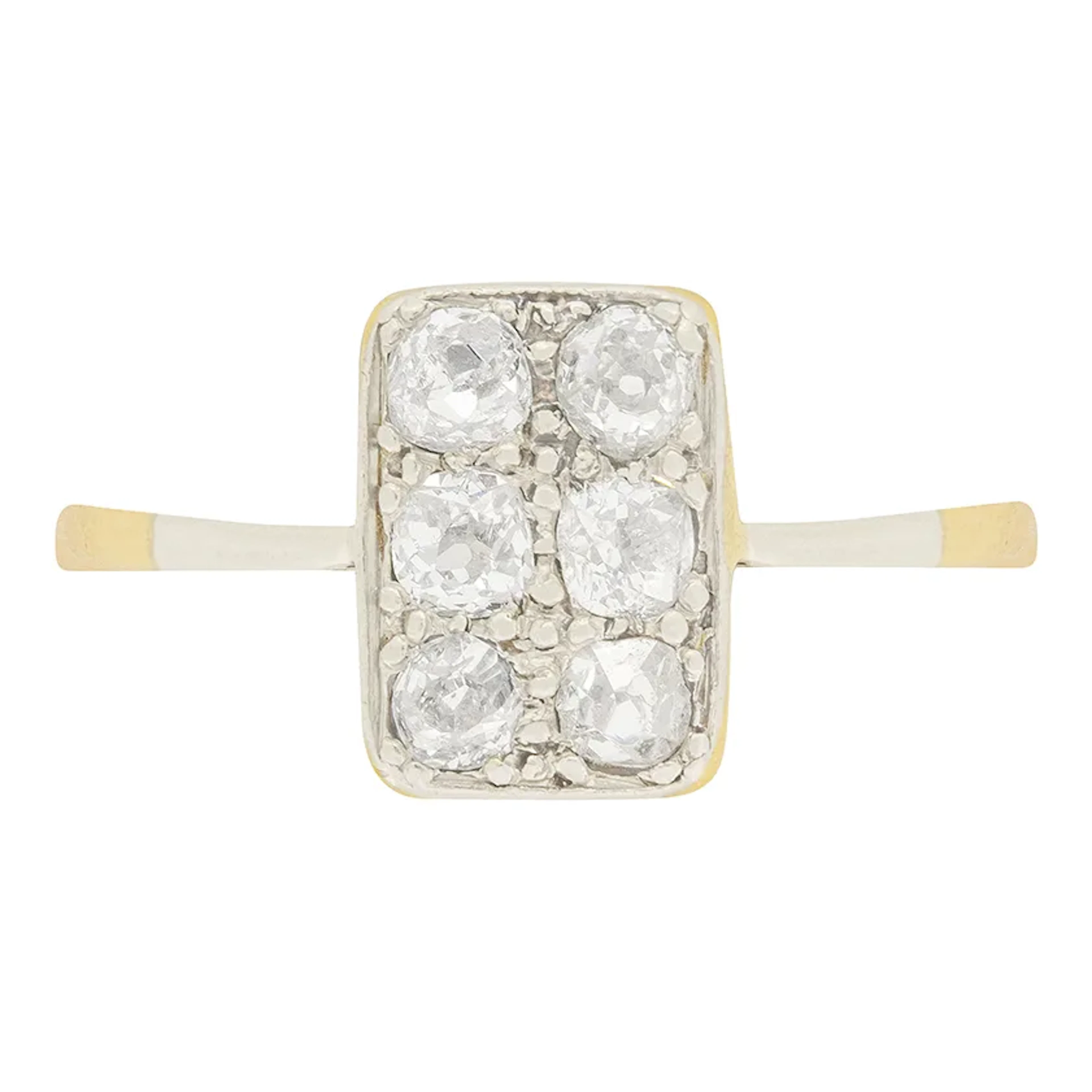 Edwardian 0.60ct Diamond Cluster Ring, c.1910s