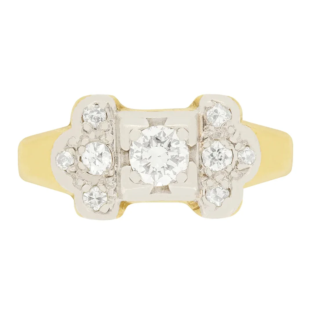 Art Deco 0.40ct Diamond Ring, c.1920s