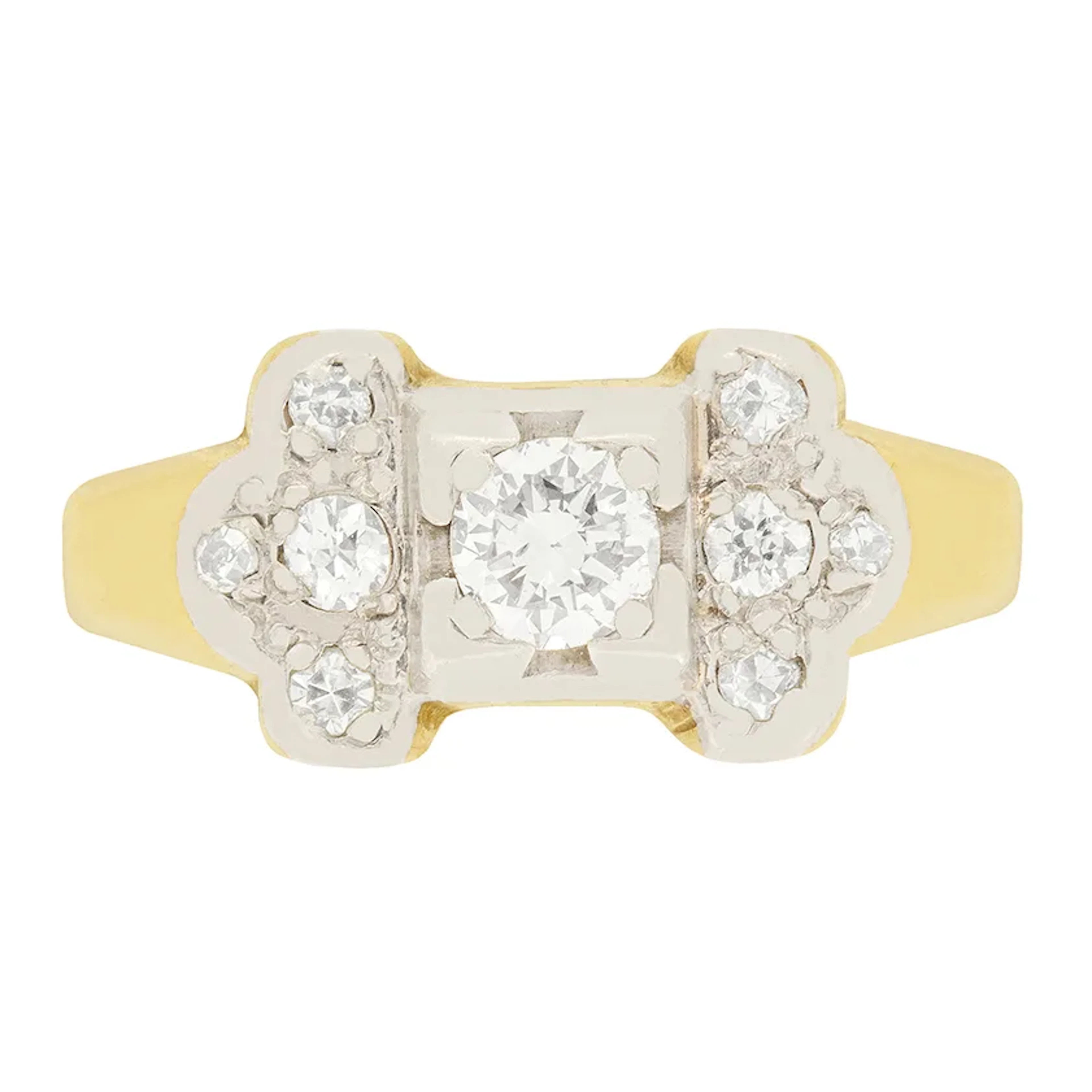 Art Deco 0.40ct Diamond Ring, c.1920s