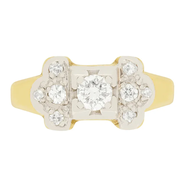 Art Deco 0.40ct Diamond Ring, c.1920s